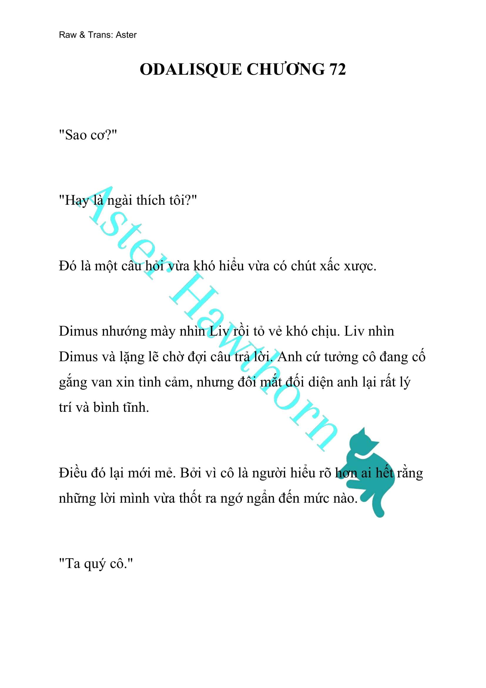 [NOVEL] Odalisque Chap 72 - Next Chap 73
