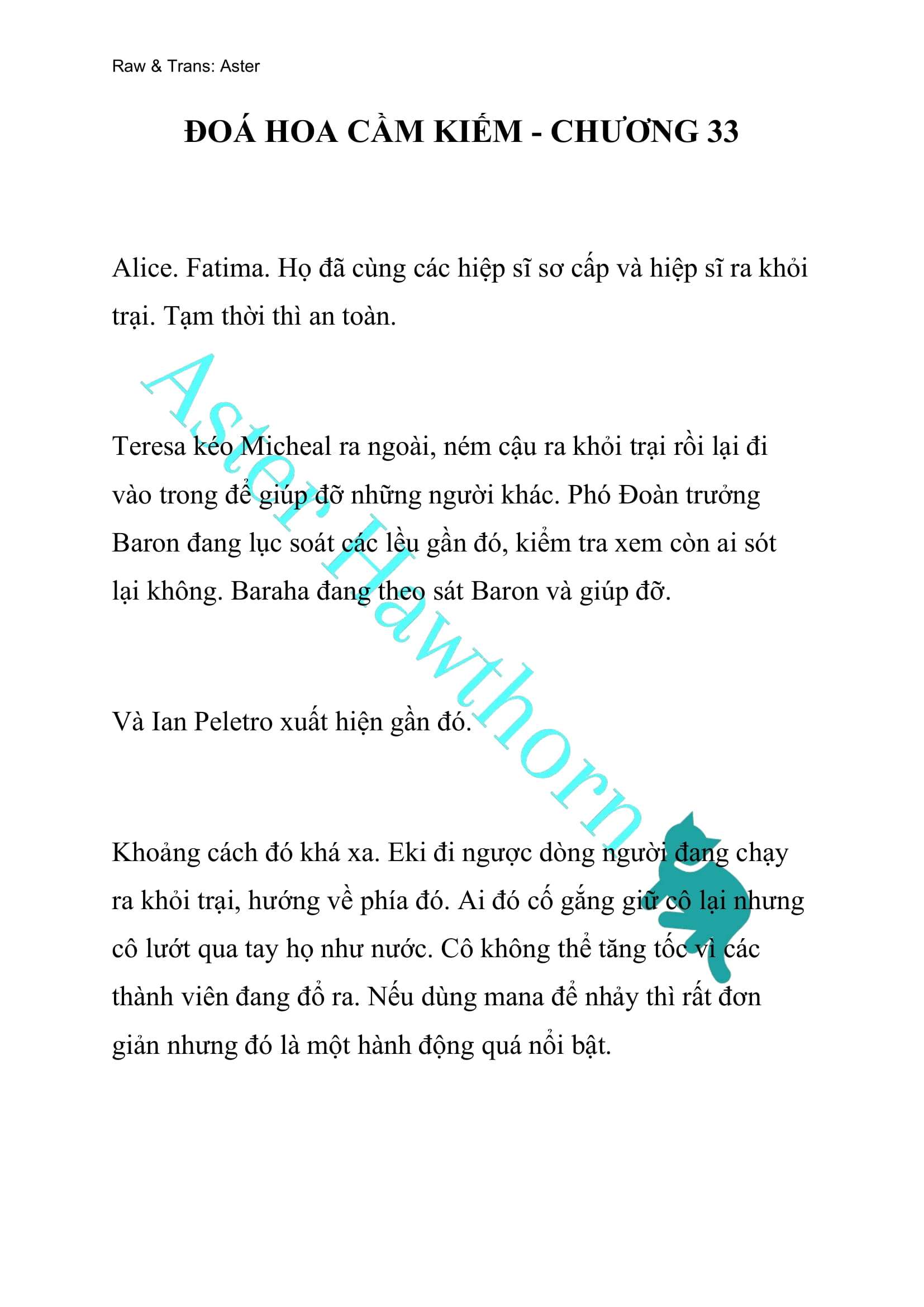 [NOVEL] Đóa Hoa Cầm Kiếm Chap 33 - Next Chap 34