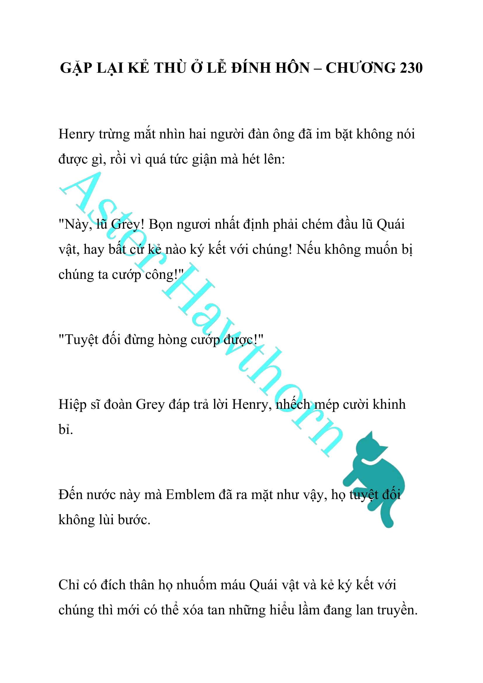 [NOVEL] Gặp Lại Kẻ Thù Ở Lễ Đính Hôn Chap 230 - Next 