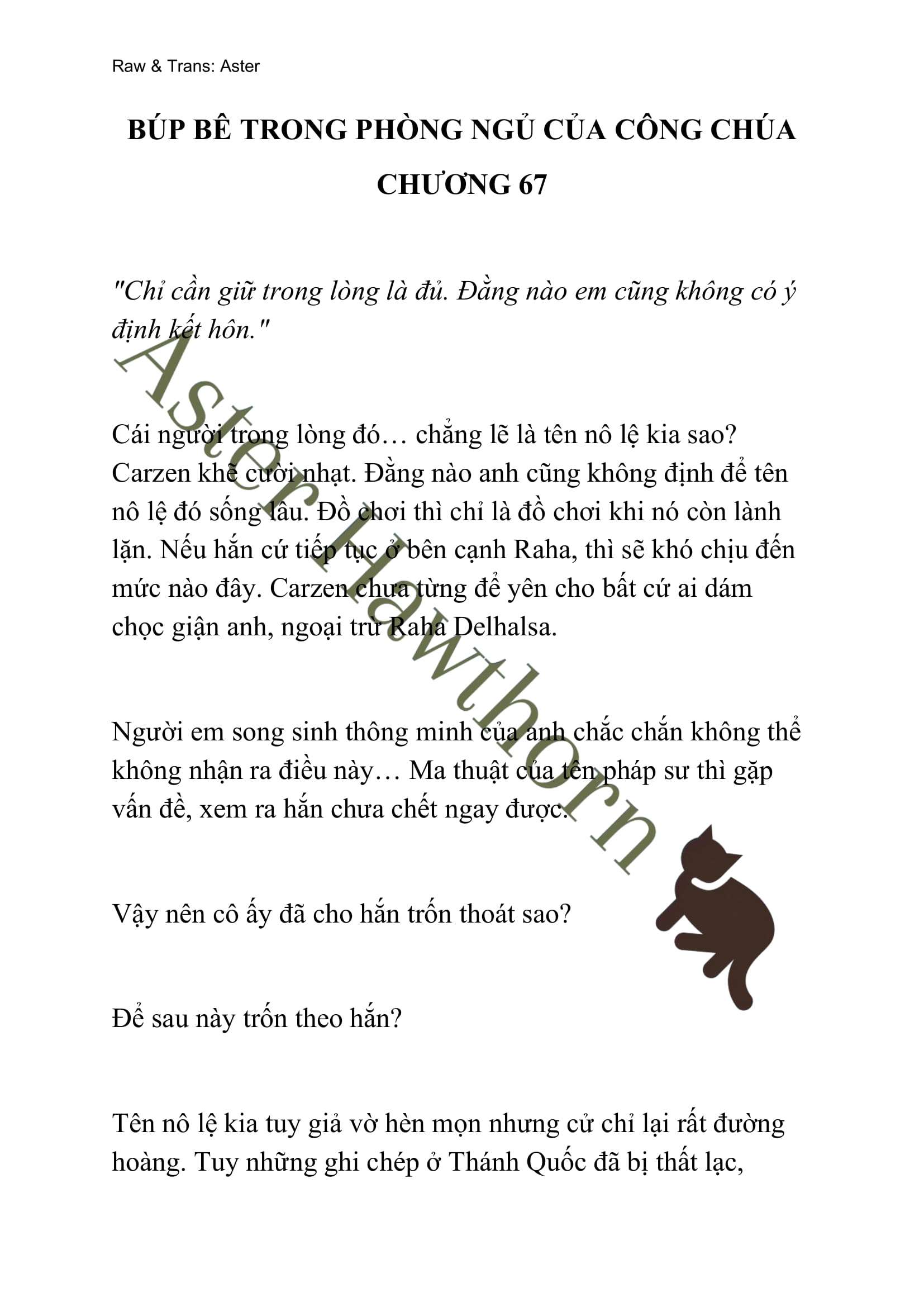 [NOVEL] Búp Bê Trong Phòng Ngủ Của Công Chúa Chap 67 - Trang 2