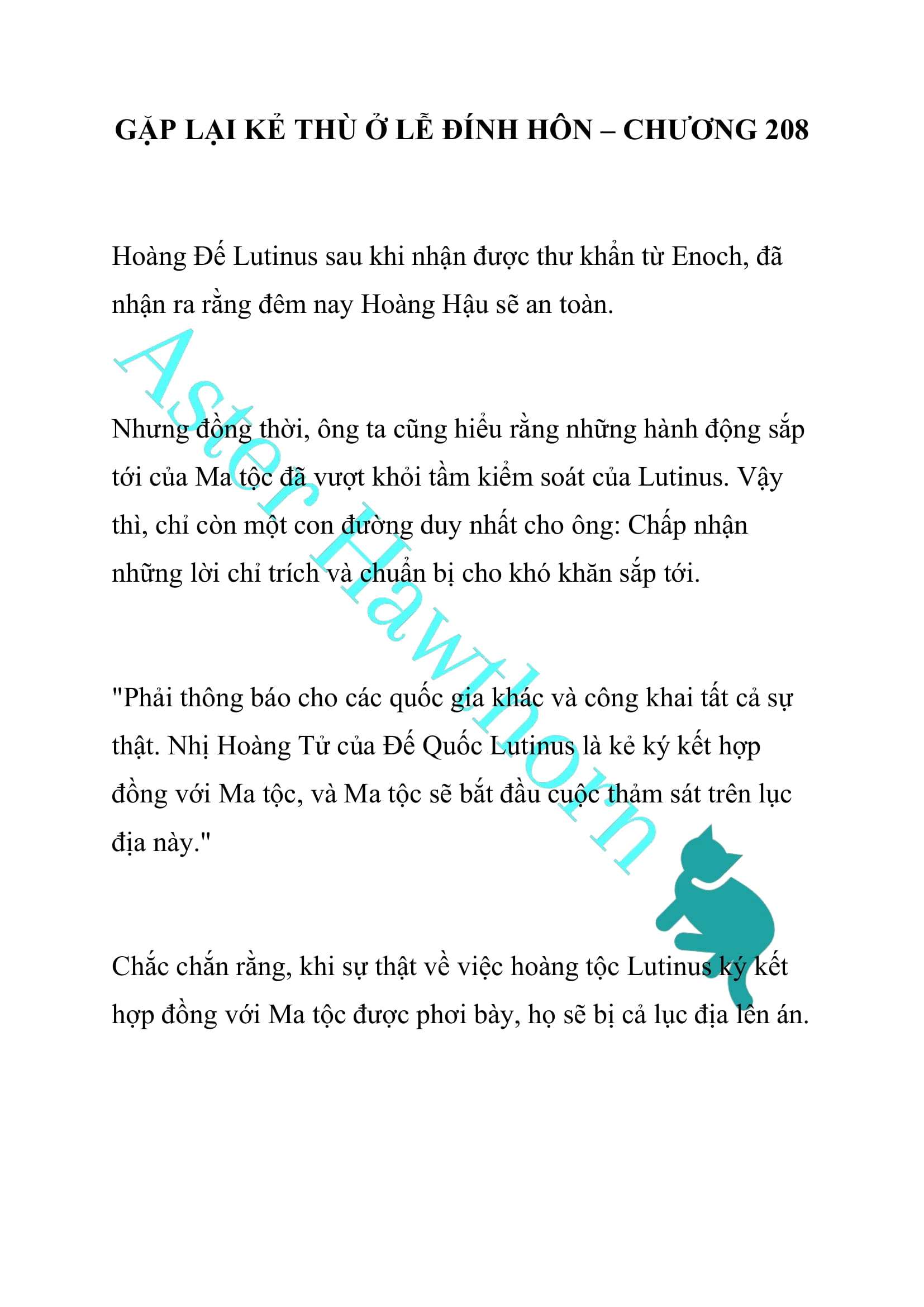 [NOVEL] Gặp Lại Kẻ Thù Ở Lễ Đính Hôn Chap 208 - Next Chap 209