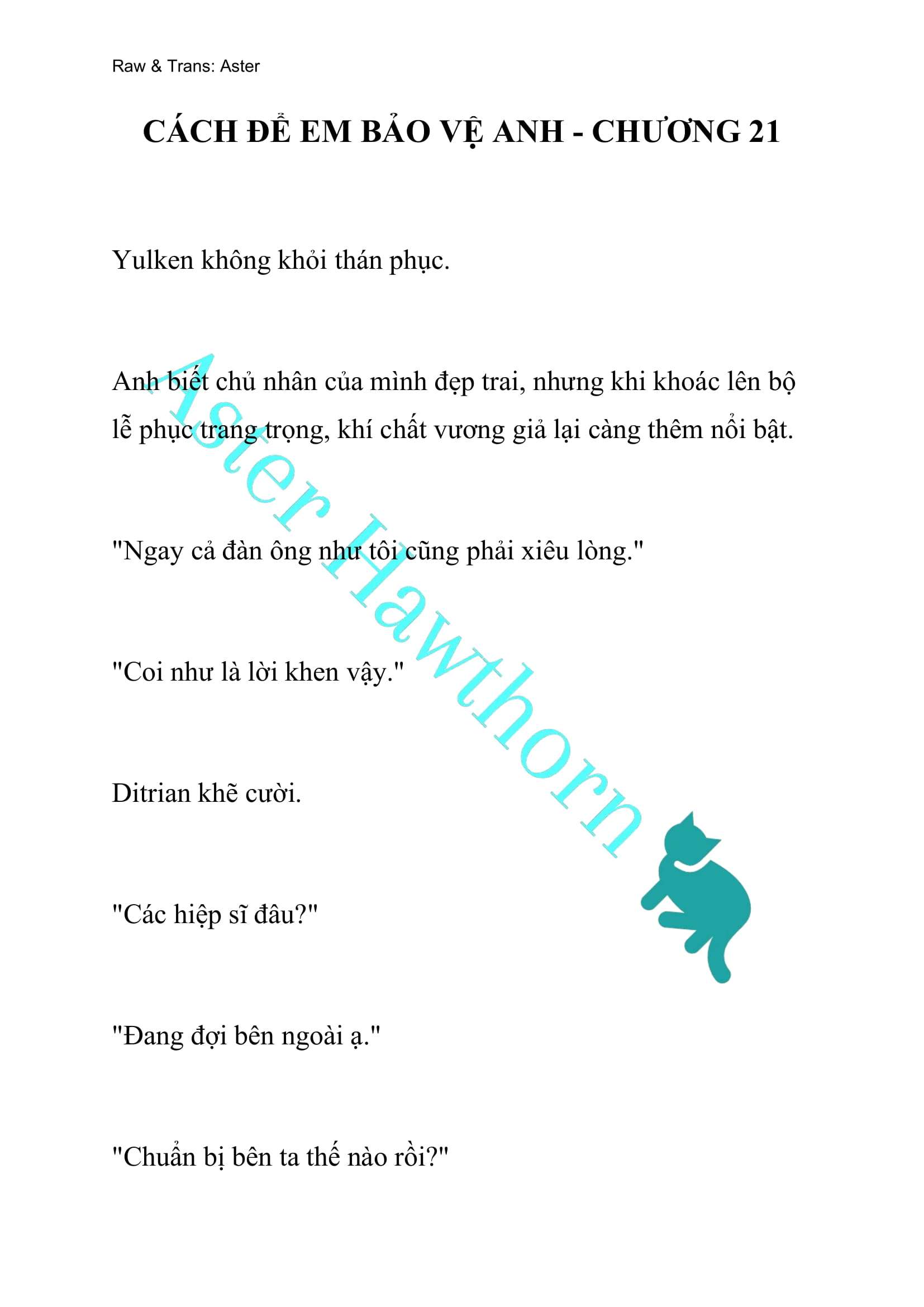 [NOVEL] Cách Để Em Bảo Vệ Anh Chap 21 - Trang 2