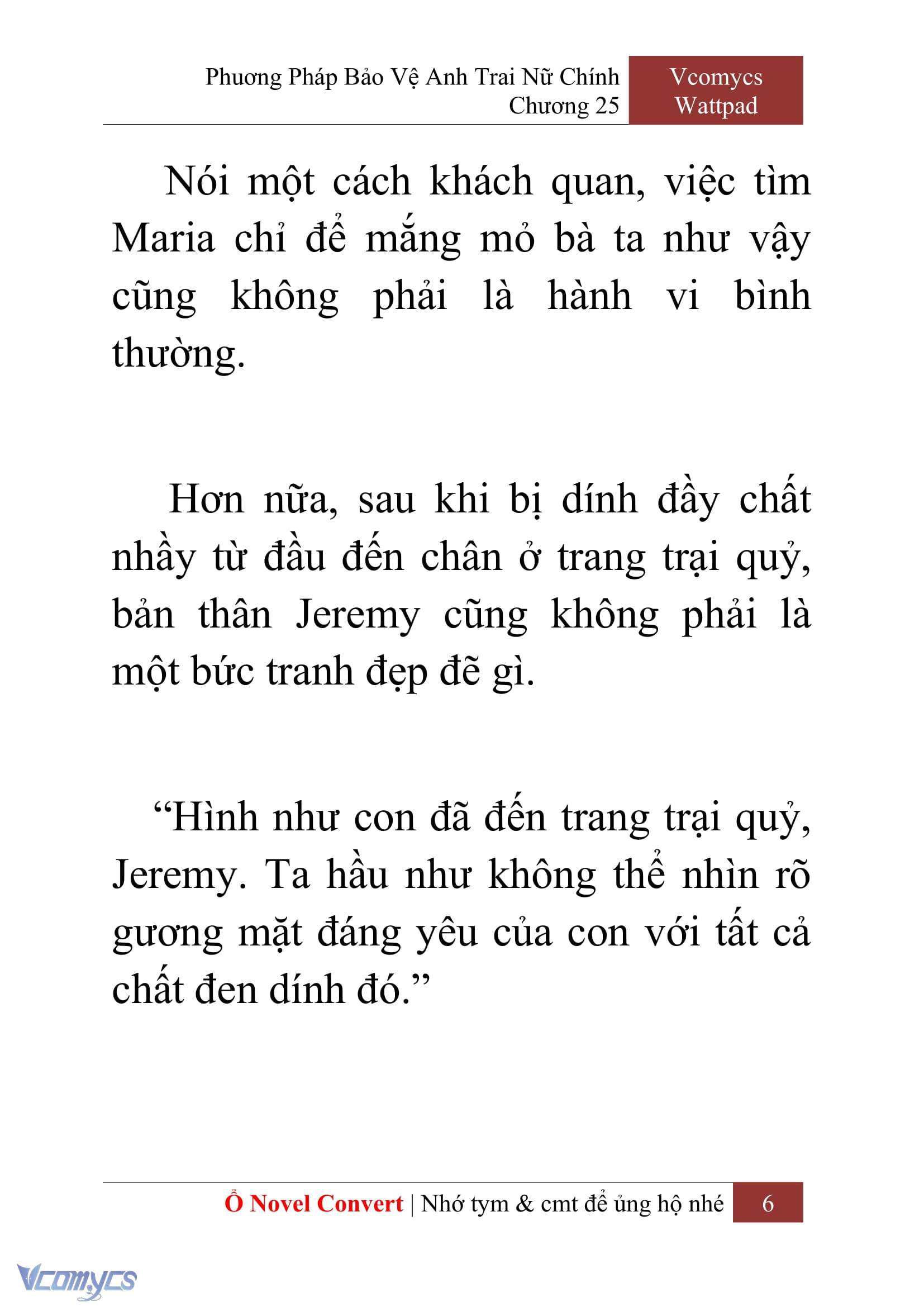 [Novel] Phương Pháp Bảo Vệ Anh Trai Nữ Chính Chap 25 - Next 