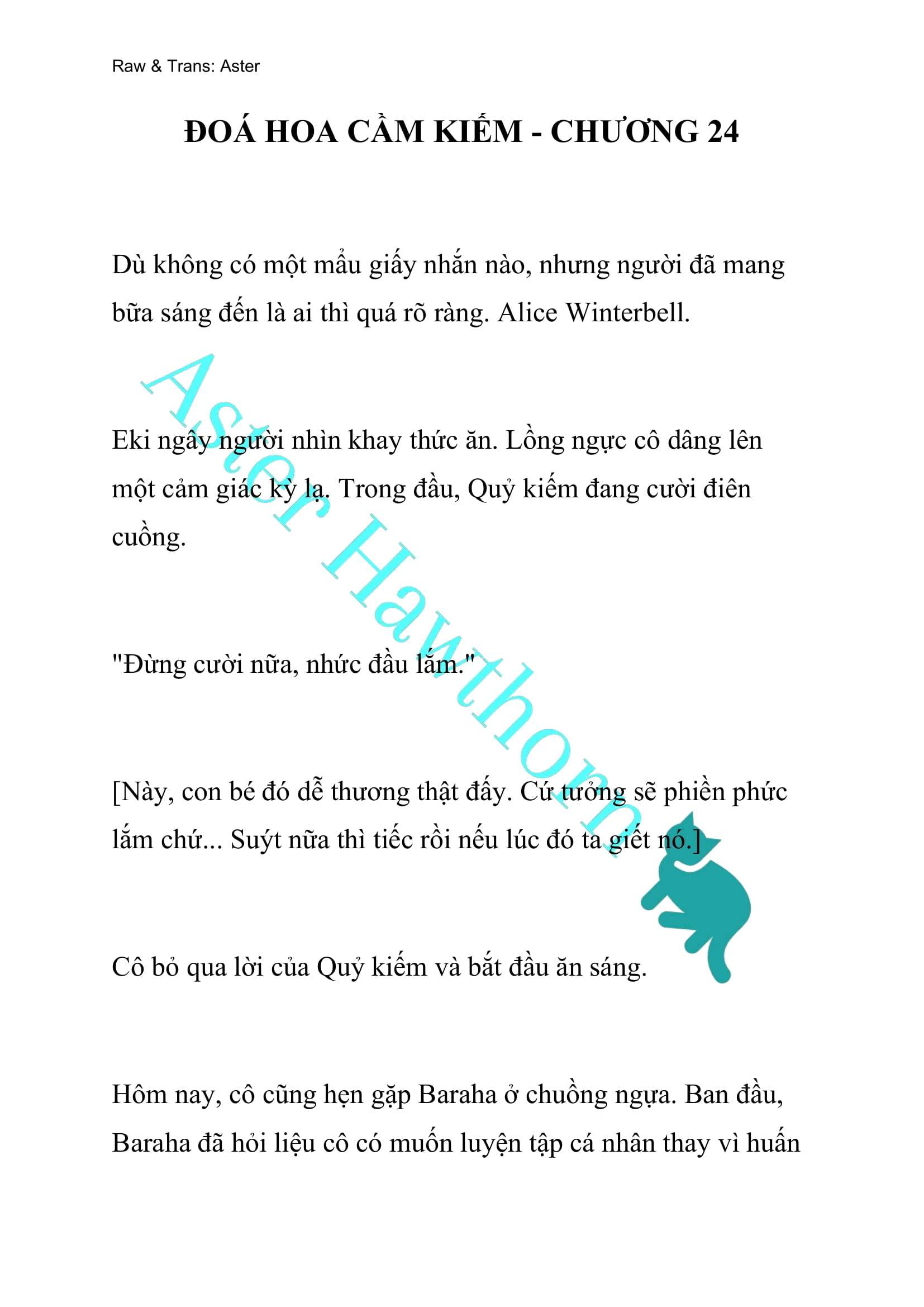 [NOVEL] Đóa Hoa Cầm Kiếm Chap 24 - Next Chap 25