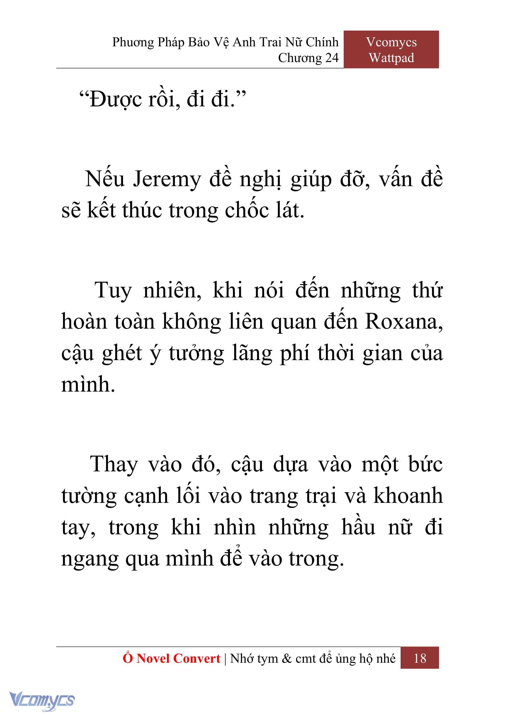 [Novel] Phương Pháp Bảo Vệ Anh Trai Nữ Chính Chap 24 - Next 