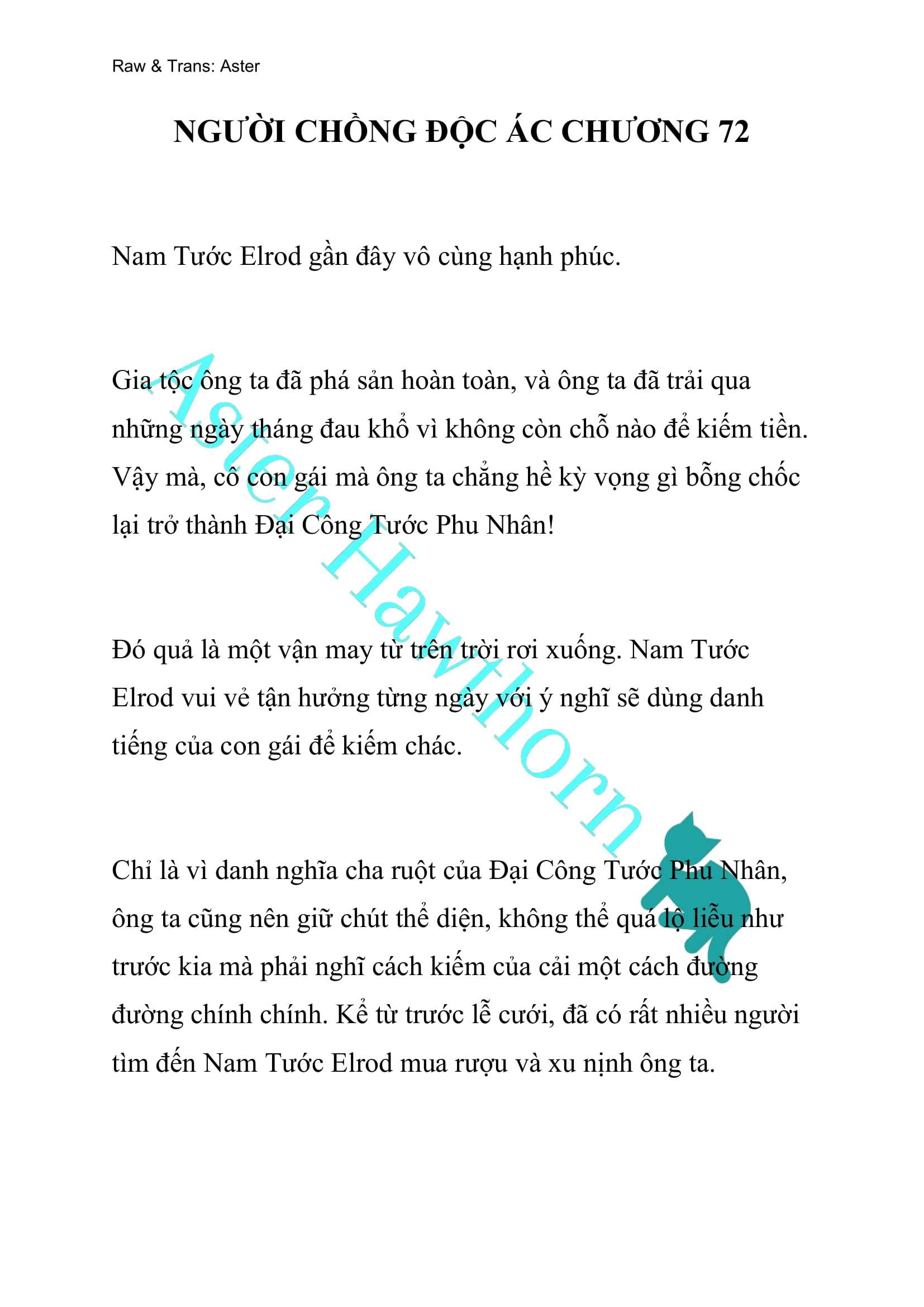 [NOVEL] Người Chồng Độc Ác Chap 72 - Next Chap 73