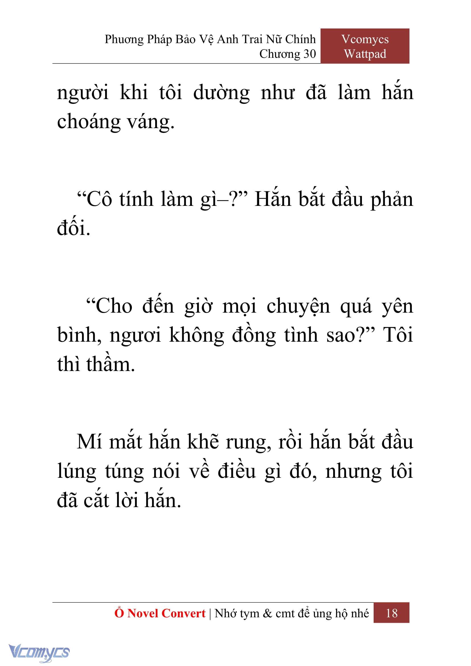 [Novel] Phương Pháp Bảo Vệ Anh Trai Nữ Chính Chap 30 - Next Chap 31