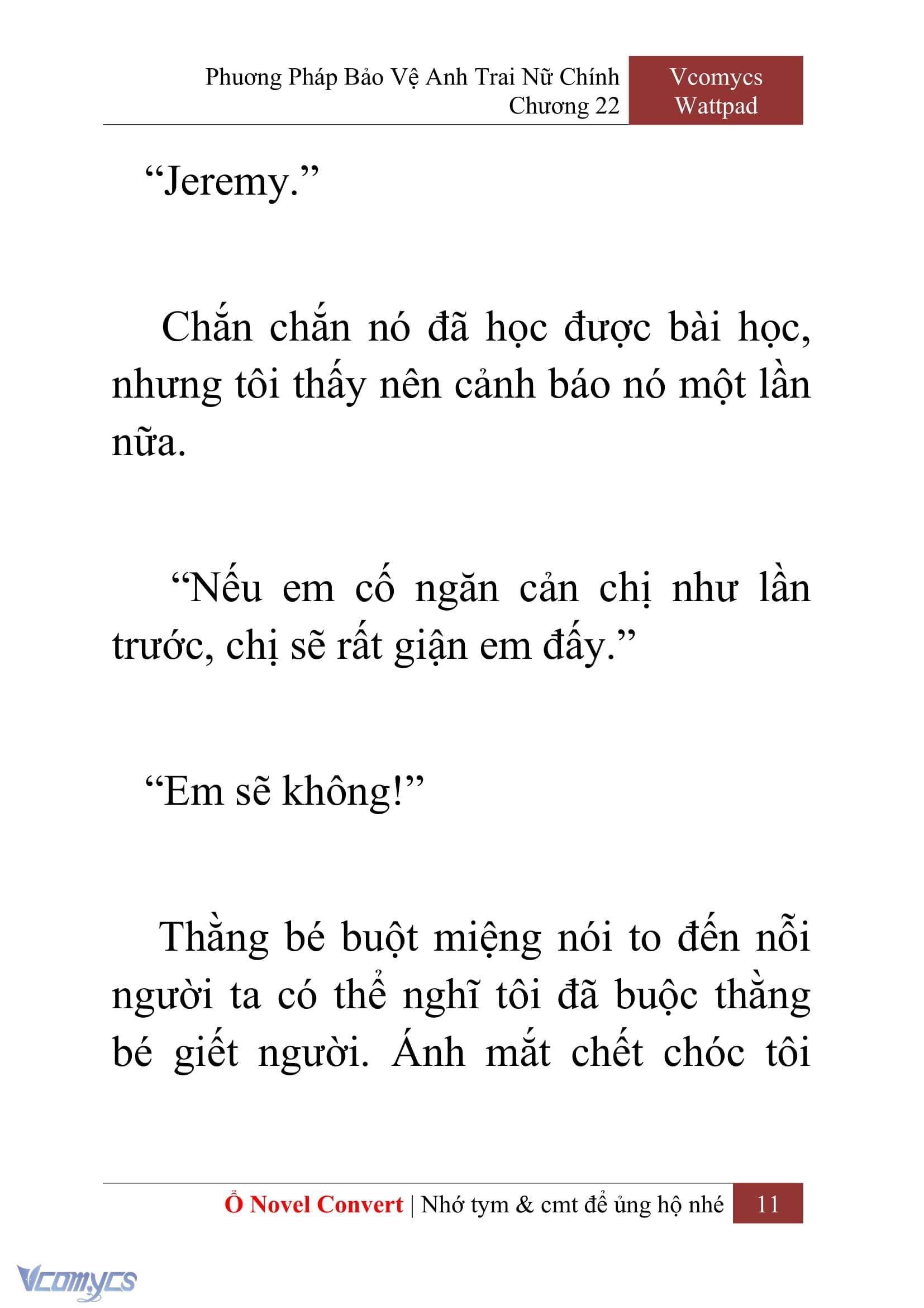 [Novel] Phương Pháp Bảo Vệ Anh Trai Nữ Chính Chap 22 - Next Chap 23