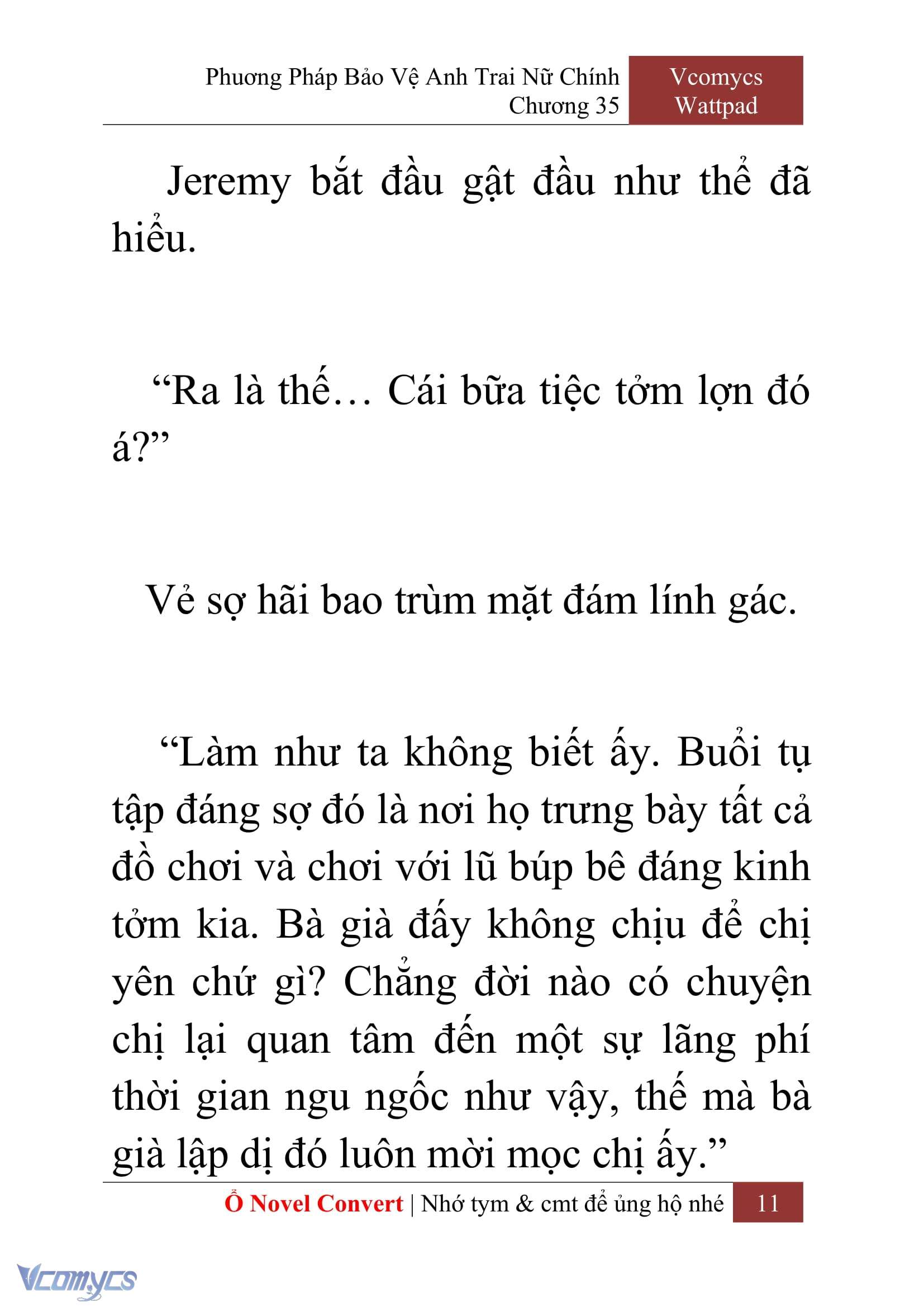 [Novel] Phương Pháp Bảo Vệ Anh Trai Nữ Chính Chap 35 - Next 