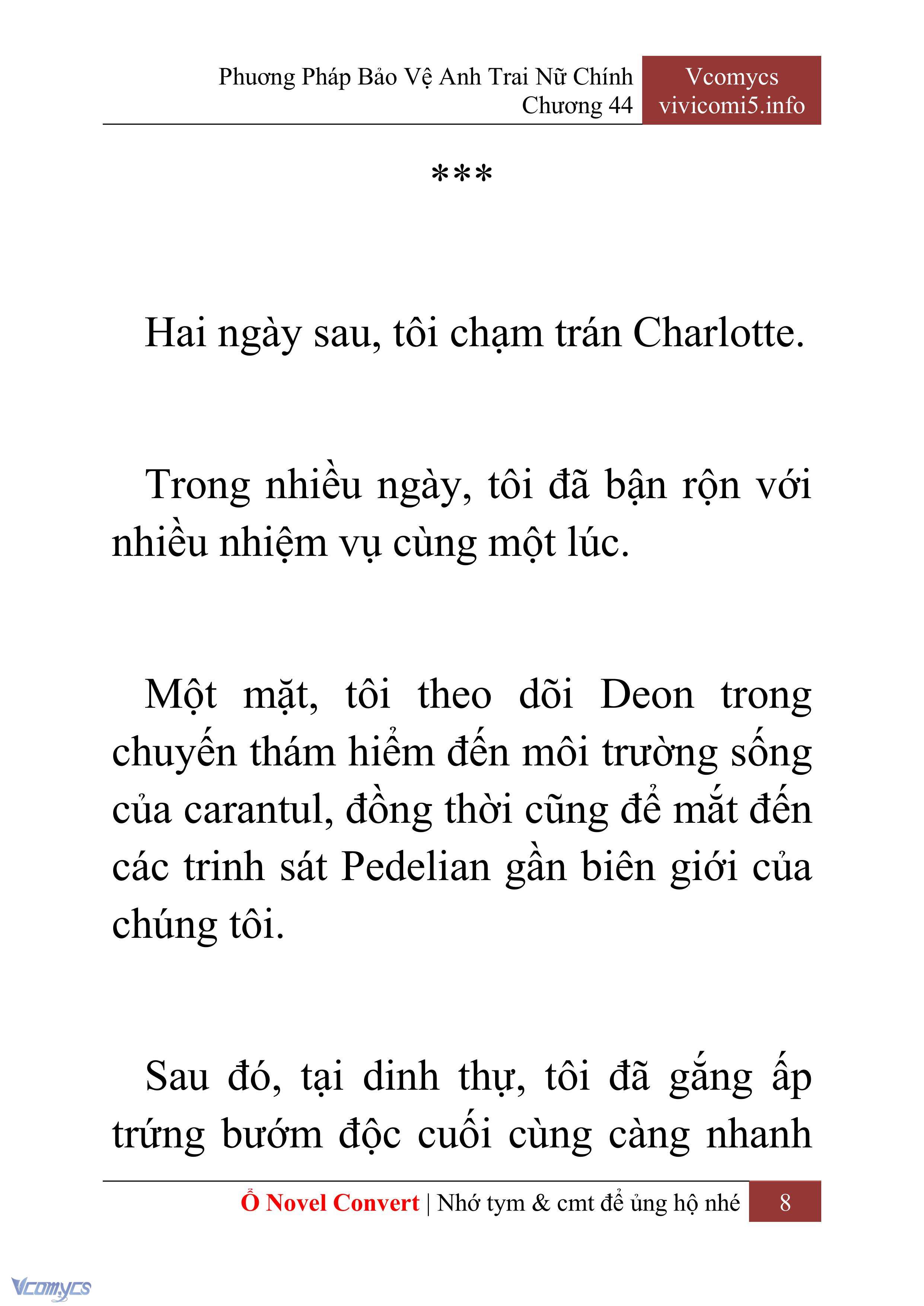 [Novel] Phương Pháp Bảo Vệ Anh Trai Nữ Chính Chap 44 - Trang 2
