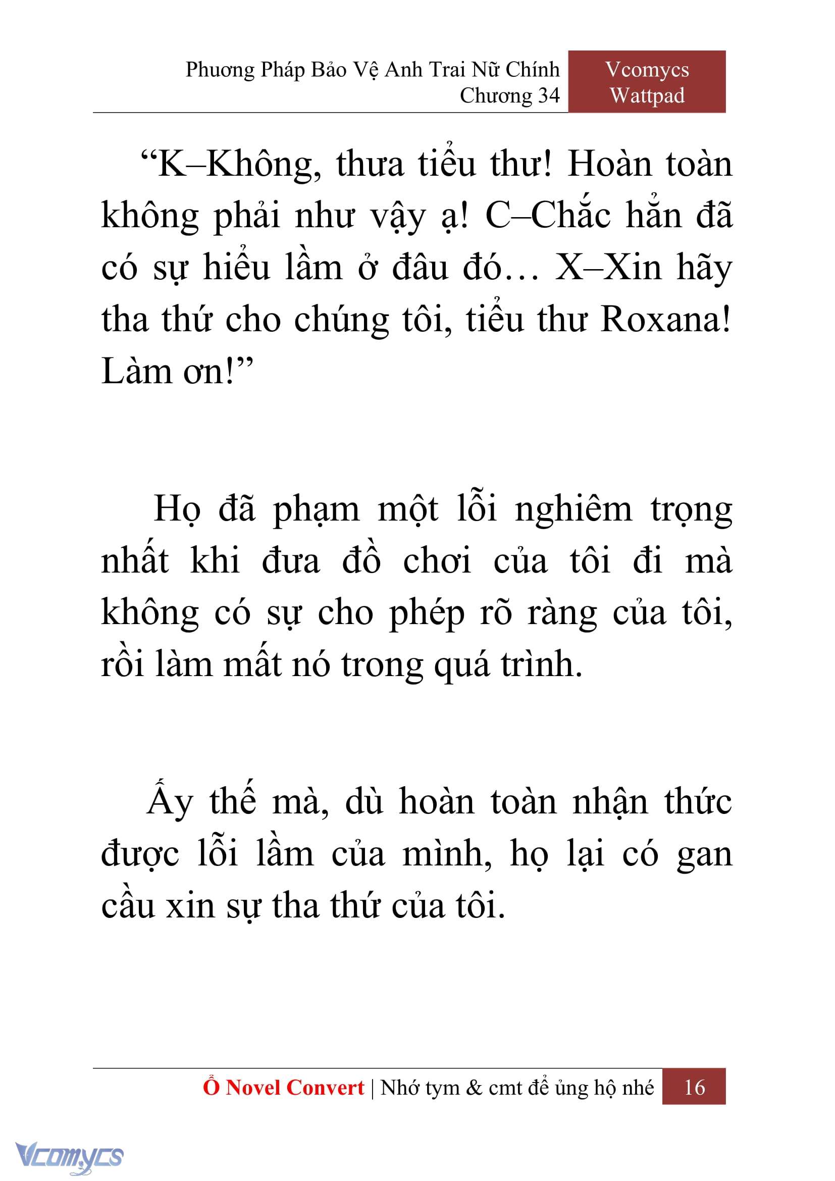 [Novel] Phương Pháp Bảo Vệ Anh Trai Nữ Chính Chap 34 - Next Chap 35