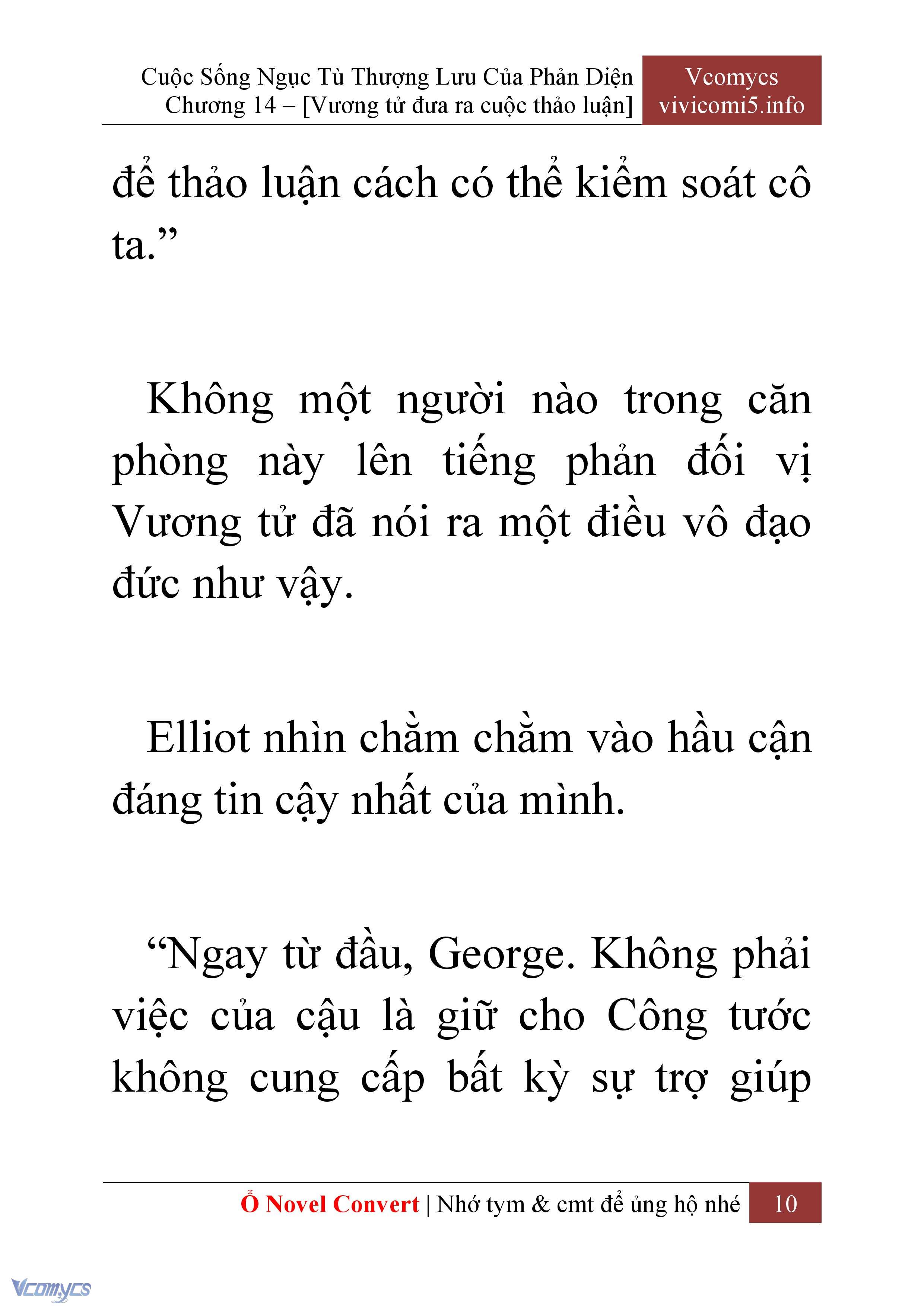 [Novel] Cuộc Sống Ngục Tù Thượng Lưu Của Nhân Vật Phản Diện Chap 14 - Next 
