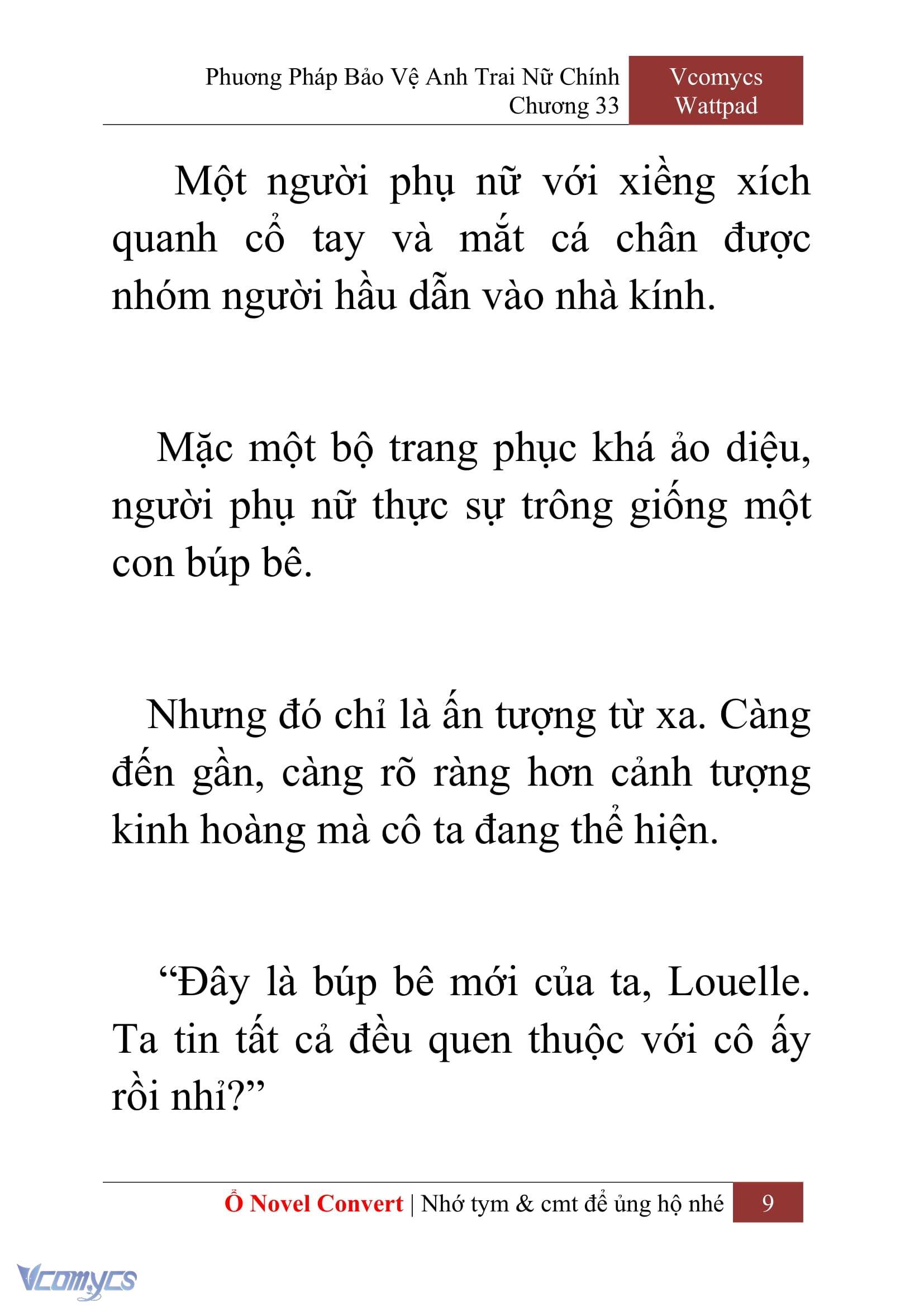 [Novel] Phương Pháp Bảo Vệ Anh Trai Nữ Chính Chap 33 - Next Chap 34