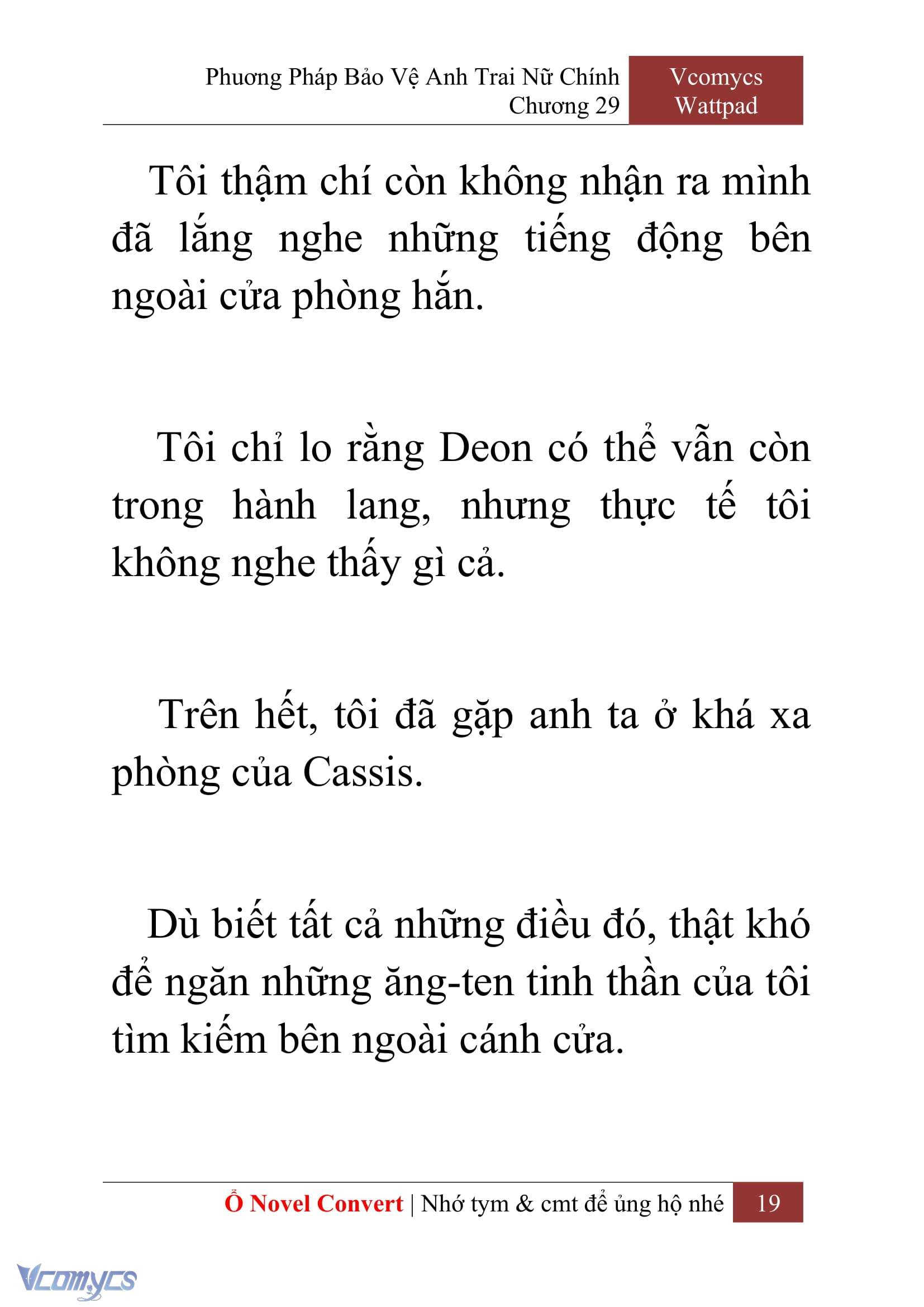 [Novel] Phương Pháp Bảo Vệ Anh Trai Nữ Chính Chap 29 - Next Chap 30
