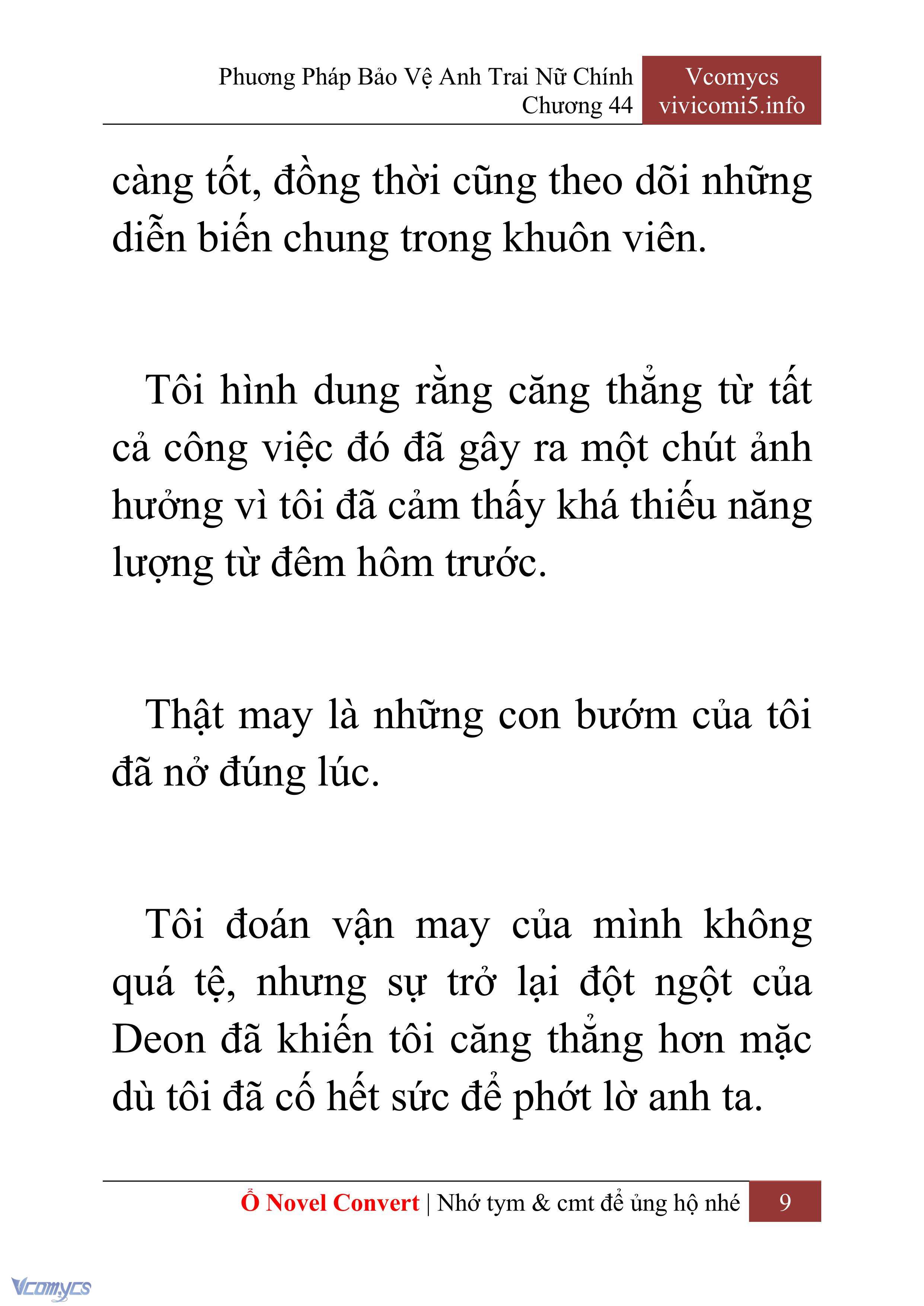 [Novel] Phương Pháp Bảo Vệ Anh Trai Nữ Chính Chap 44 - Trang 2