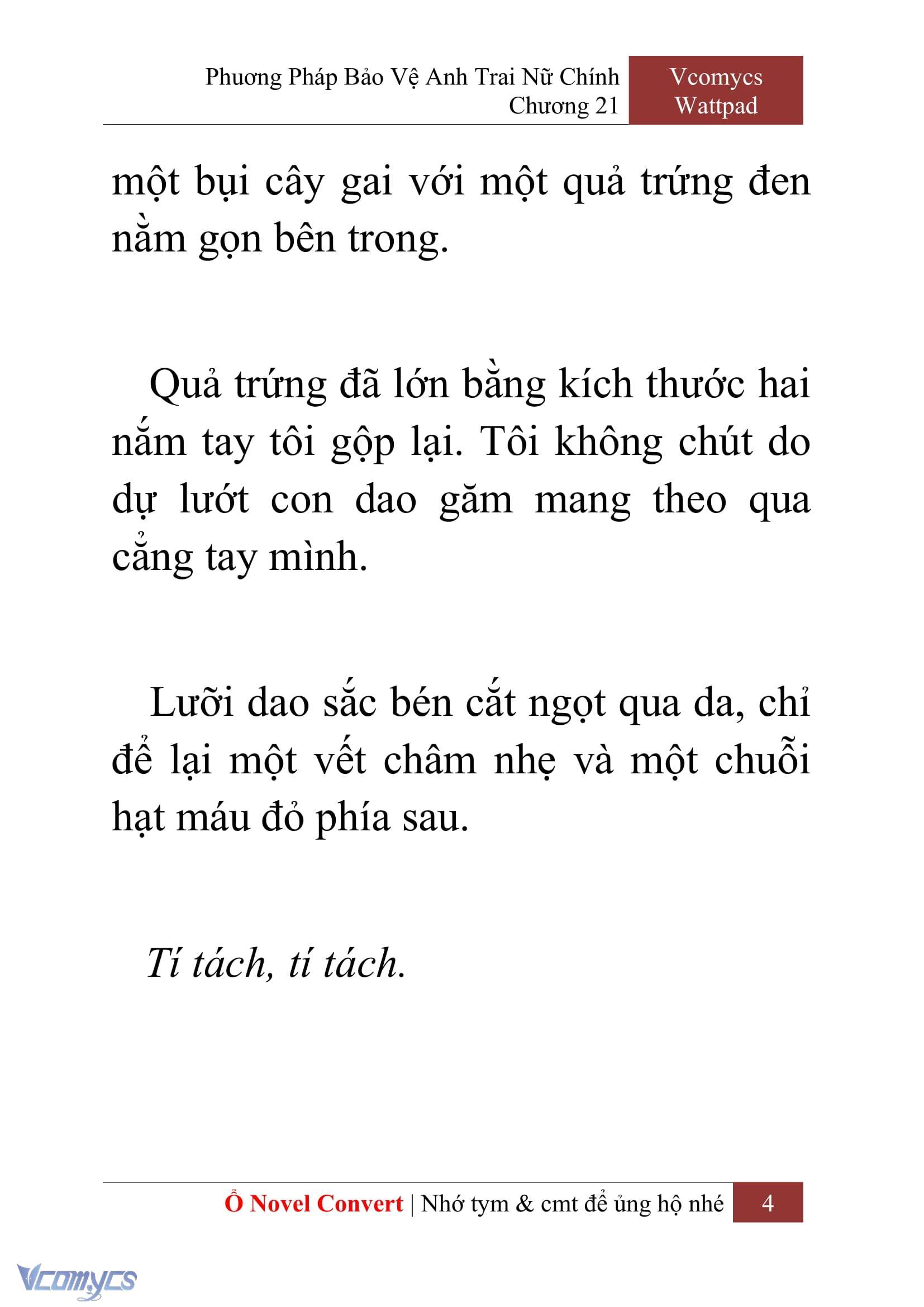 [Novel] Phương Pháp Bảo Vệ Anh Trai Nữ Chính Chap 21 - Next Chap 22