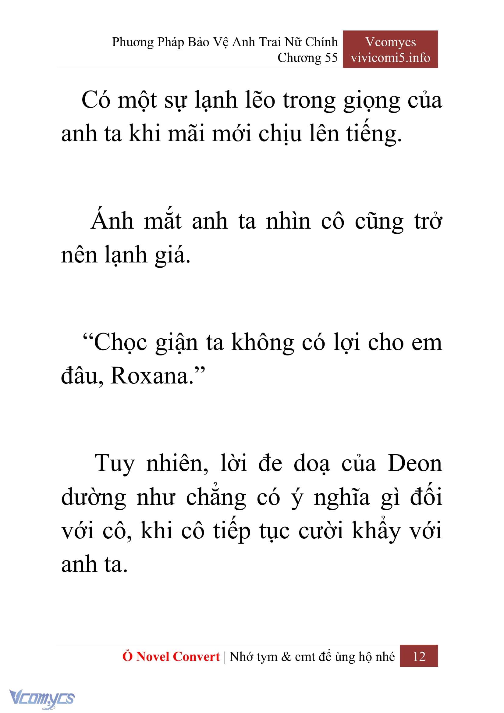 [Novel] Phương Pháp Bảo Vệ Anh Trai Nữ Chính Chap 55 - Trang 2