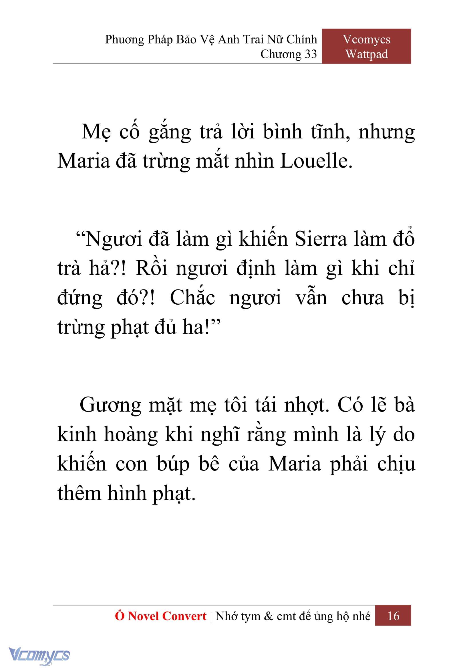 [Novel] Phương Pháp Bảo Vệ Anh Trai Nữ Chính Chap 33 - Next Chap 34