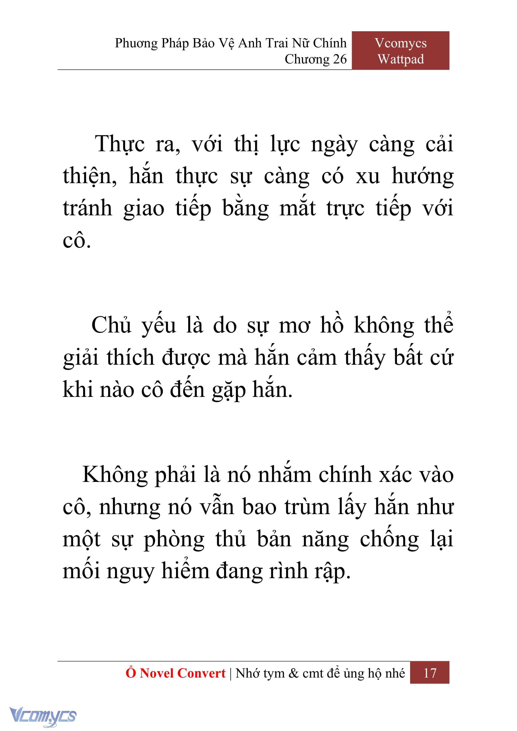 [Novel] Phương Pháp Bảo Vệ Anh Trai Nữ Chính Chap 26 - Next Chap 27