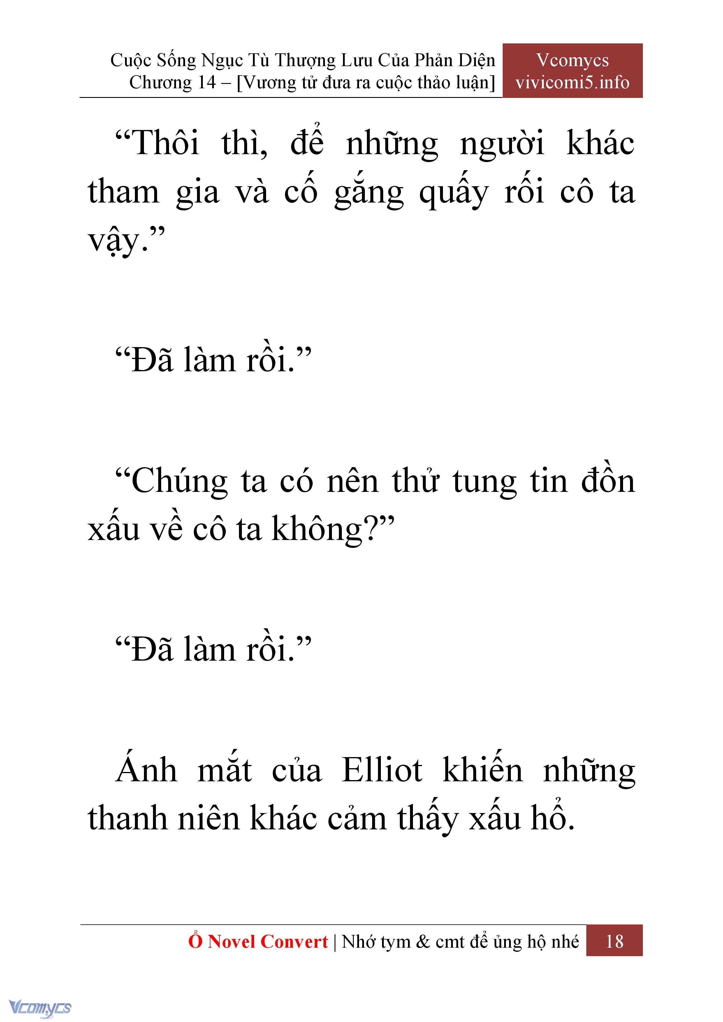 [Novel] Cuộc Sống Ngục Tù Thượng Lưu Của Nhân Vật Phản Diện Chap 14 - Next 