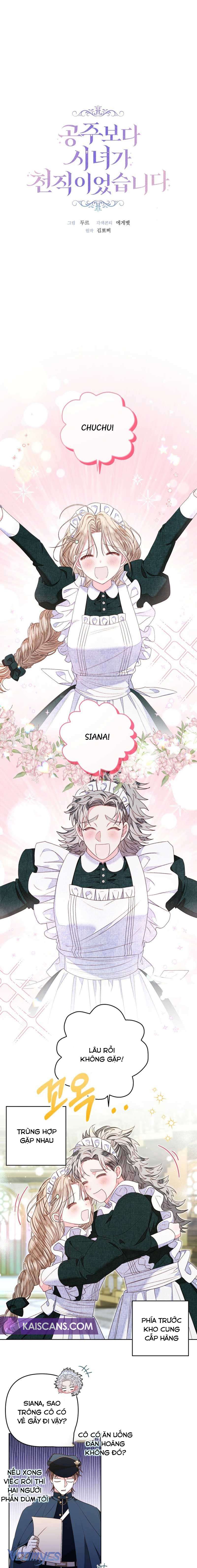 Trở Thành Hầu Gái Còn Hơn Làm Công Chúa Chap 16 - Trang 2
