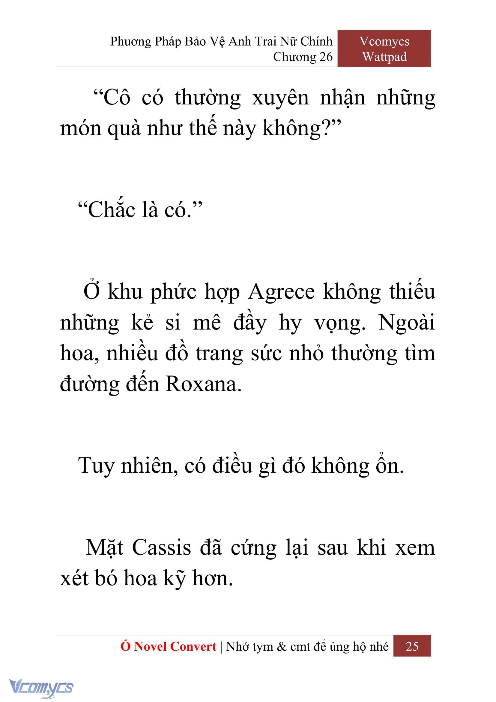 [Novel] Phương Pháp Bảo Vệ Anh Trai Nữ Chính Chap 26 - Next Chap 27