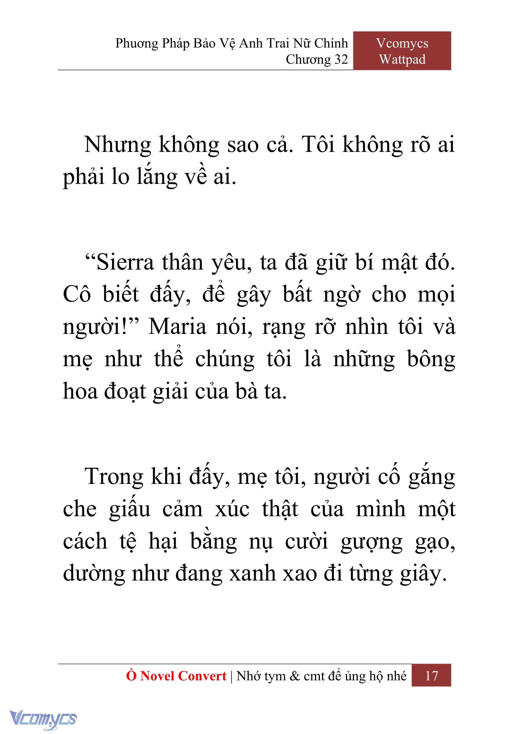 [Novel] Phương Pháp Bảo Vệ Anh Trai Nữ Chính Chap 32 - Next Chap 33