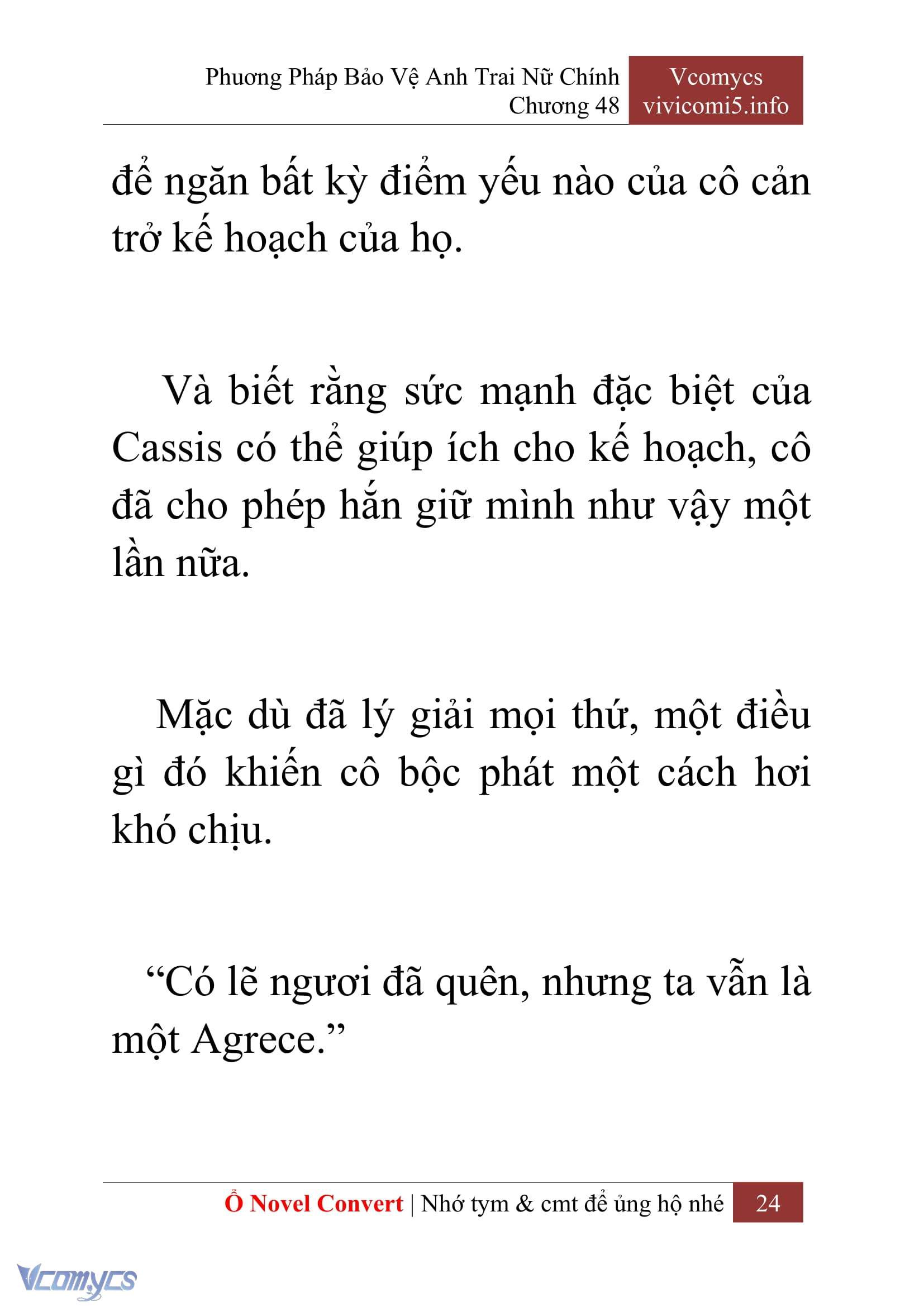 [Novel] Phương Pháp Bảo Vệ Anh Trai Nữ Chính Chap 48 - Trang 2