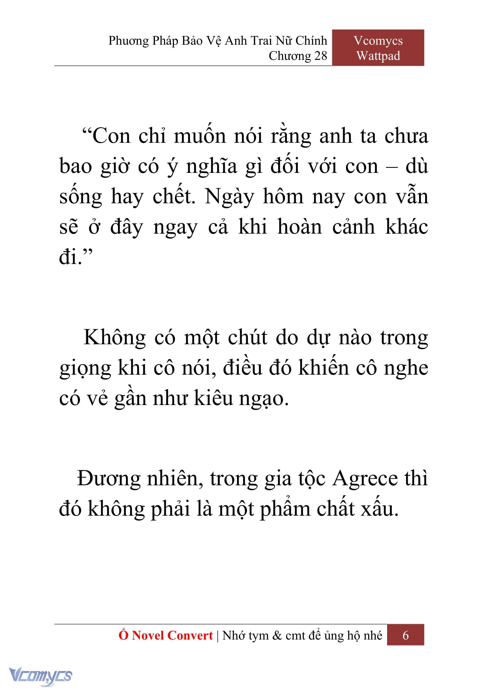 [Novel] Phương Pháp Bảo Vệ Anh Trai Nữ Chính Chap 28 - Next Chap 29