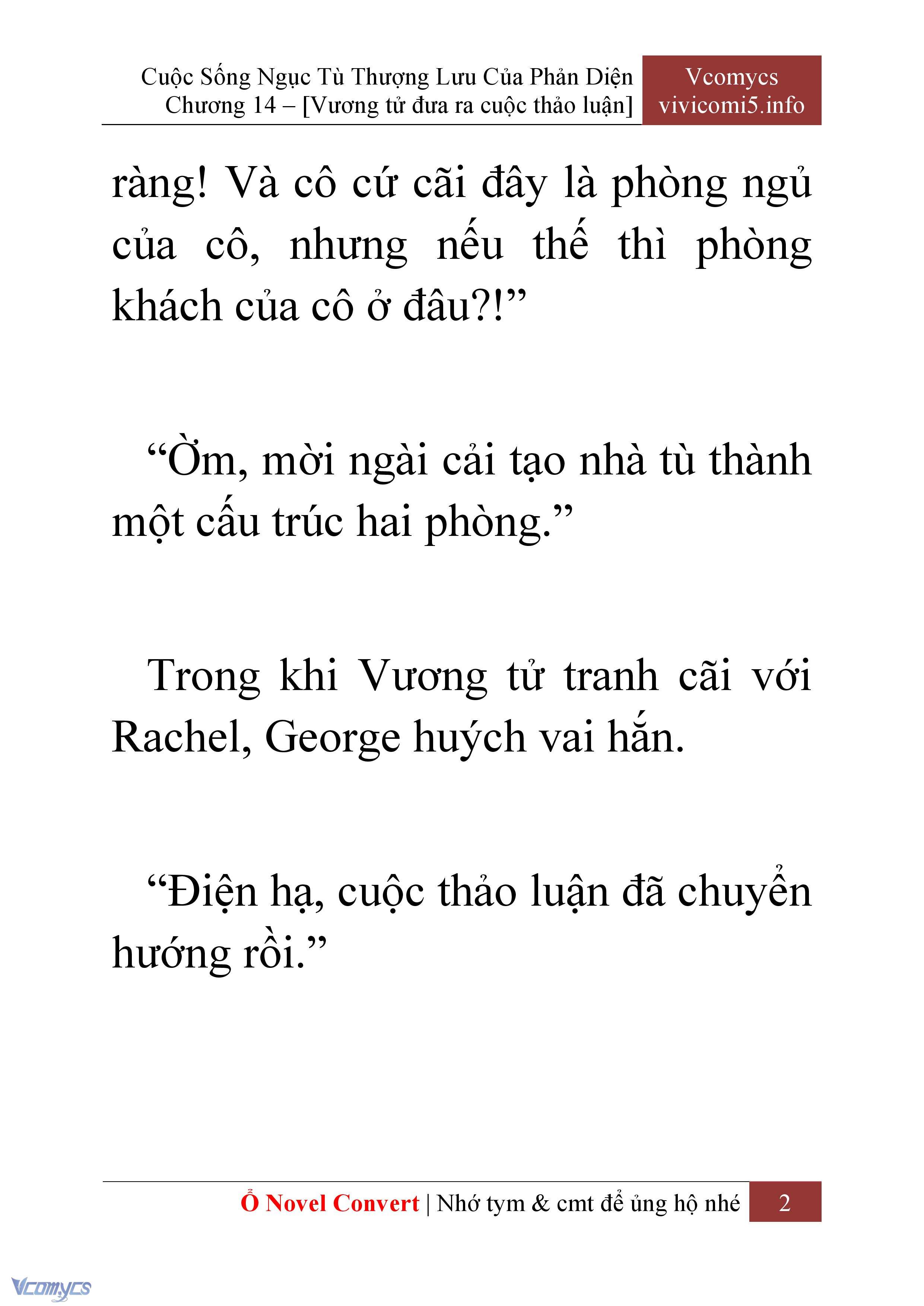[Novel] Cuộc Sống Ngục Tù Thượng Lưu Của Nhân Vật Phản Diện Chap 14 - Next 