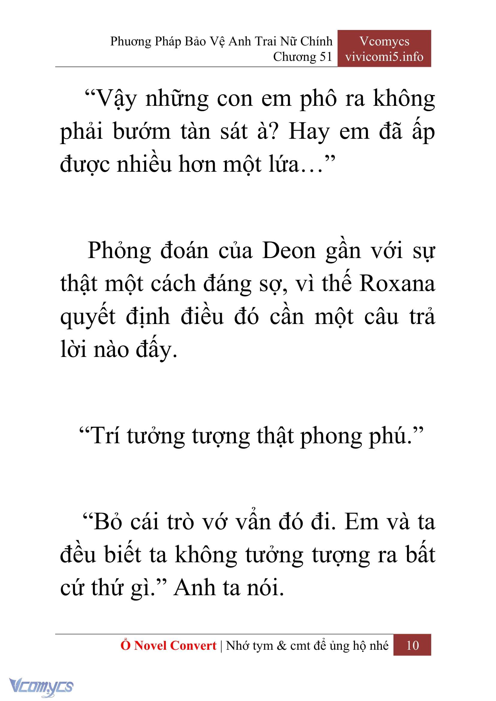 [Novel] Phương Pháp Bảo Vệ Anh Trai Nữ Chính Chap 51 - Trang 2