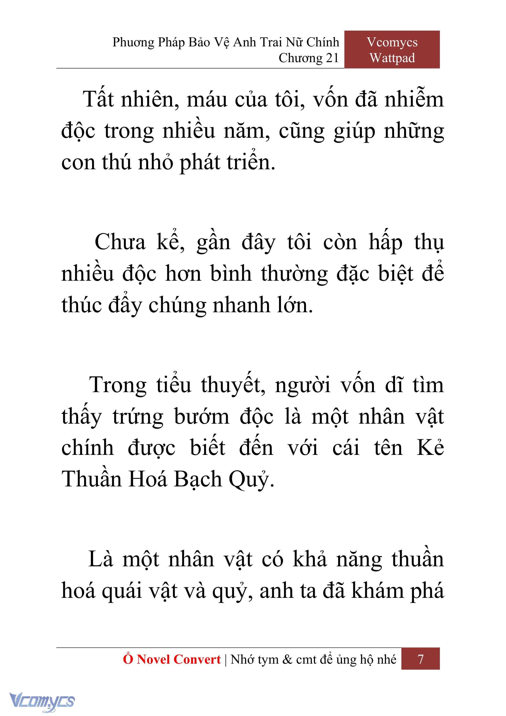 [Novel] Phương Pháp Bảo Vệ Anh Trai Nữ Chính Chap 21 - Next Chap 22
