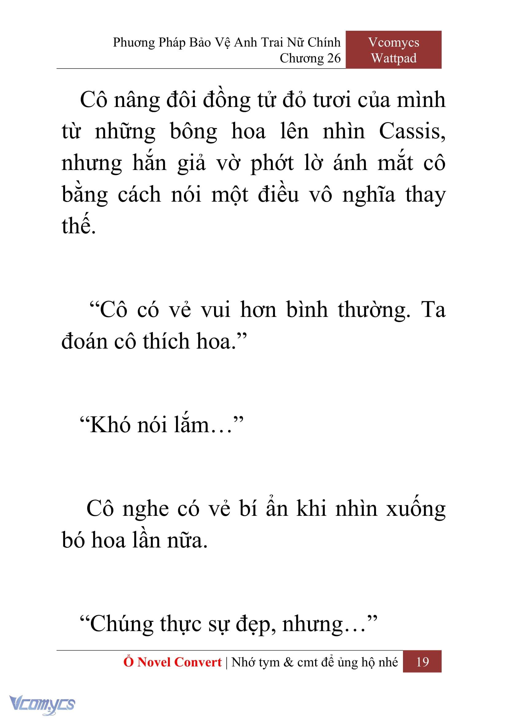 [Novel] Phương Pháp Bảo Vệ Anh Trai Nữ Chính Chap 26 - Next Chap 27