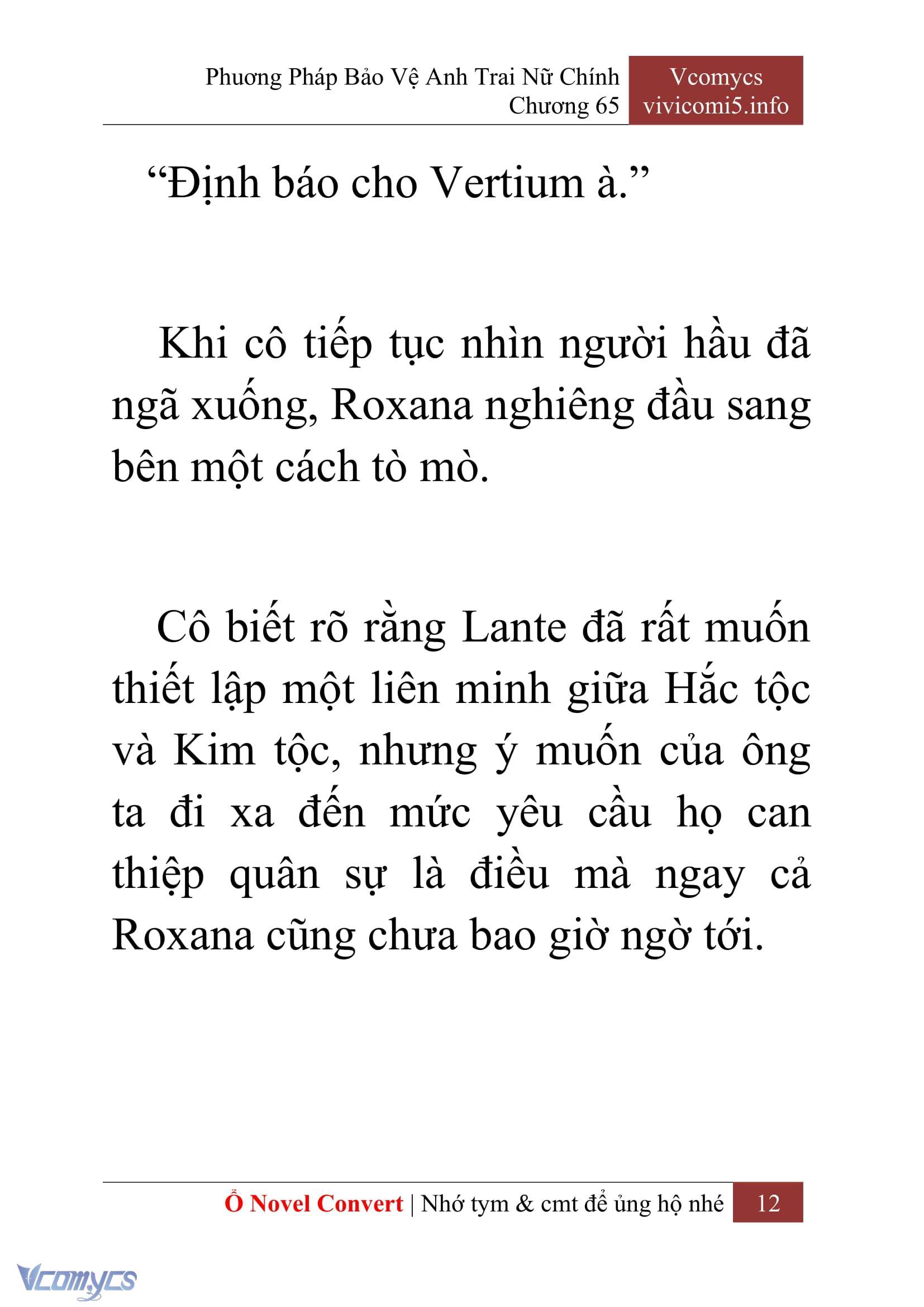 [Novel] Phương Pháp Bảo Vệ Anh Trai Nữ Chính Chap 65 - Next 