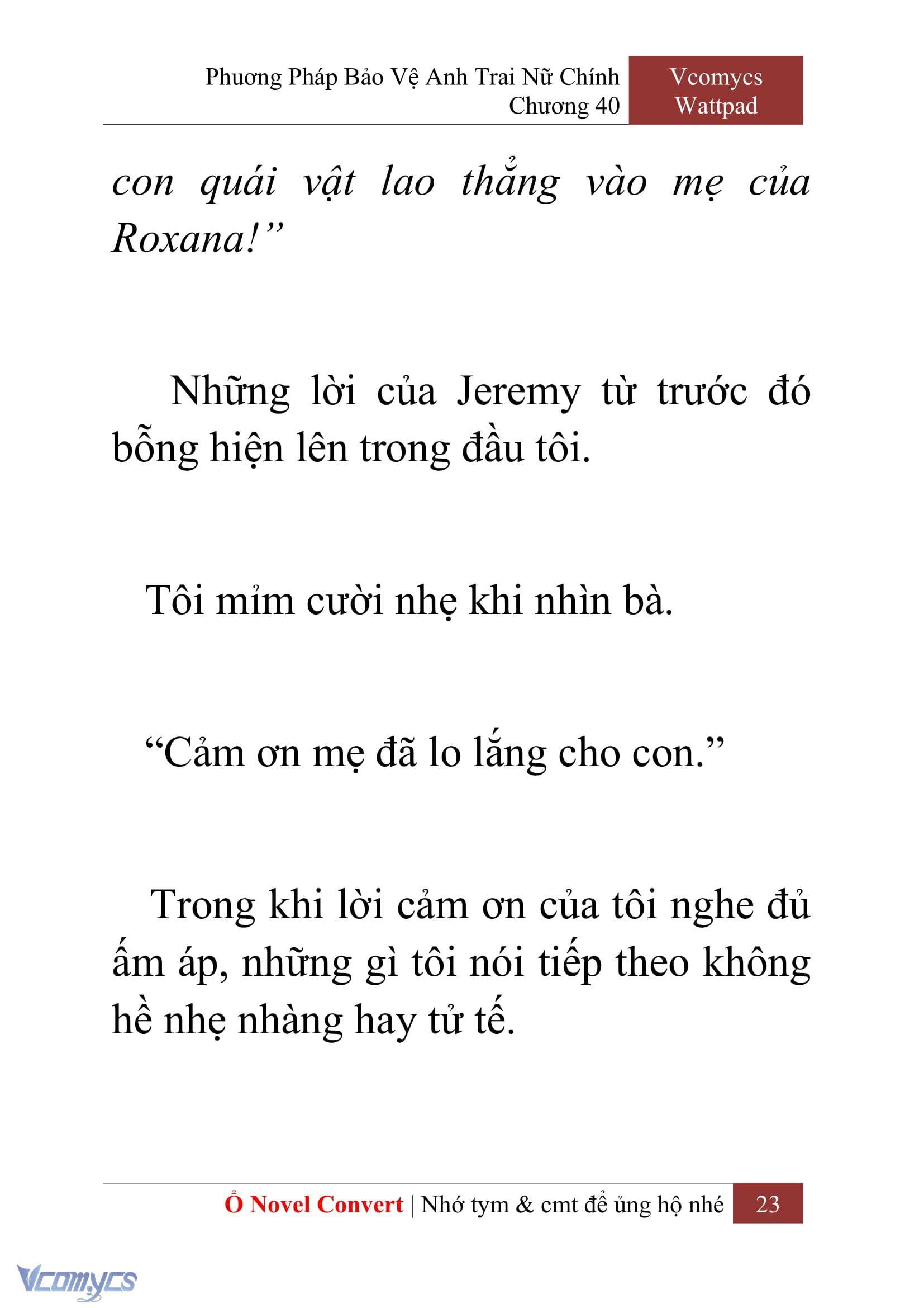 [Novel] Phương Pháp Bảo Vệ Anh Trai Nữ Chính Chap 40 - Trang 2