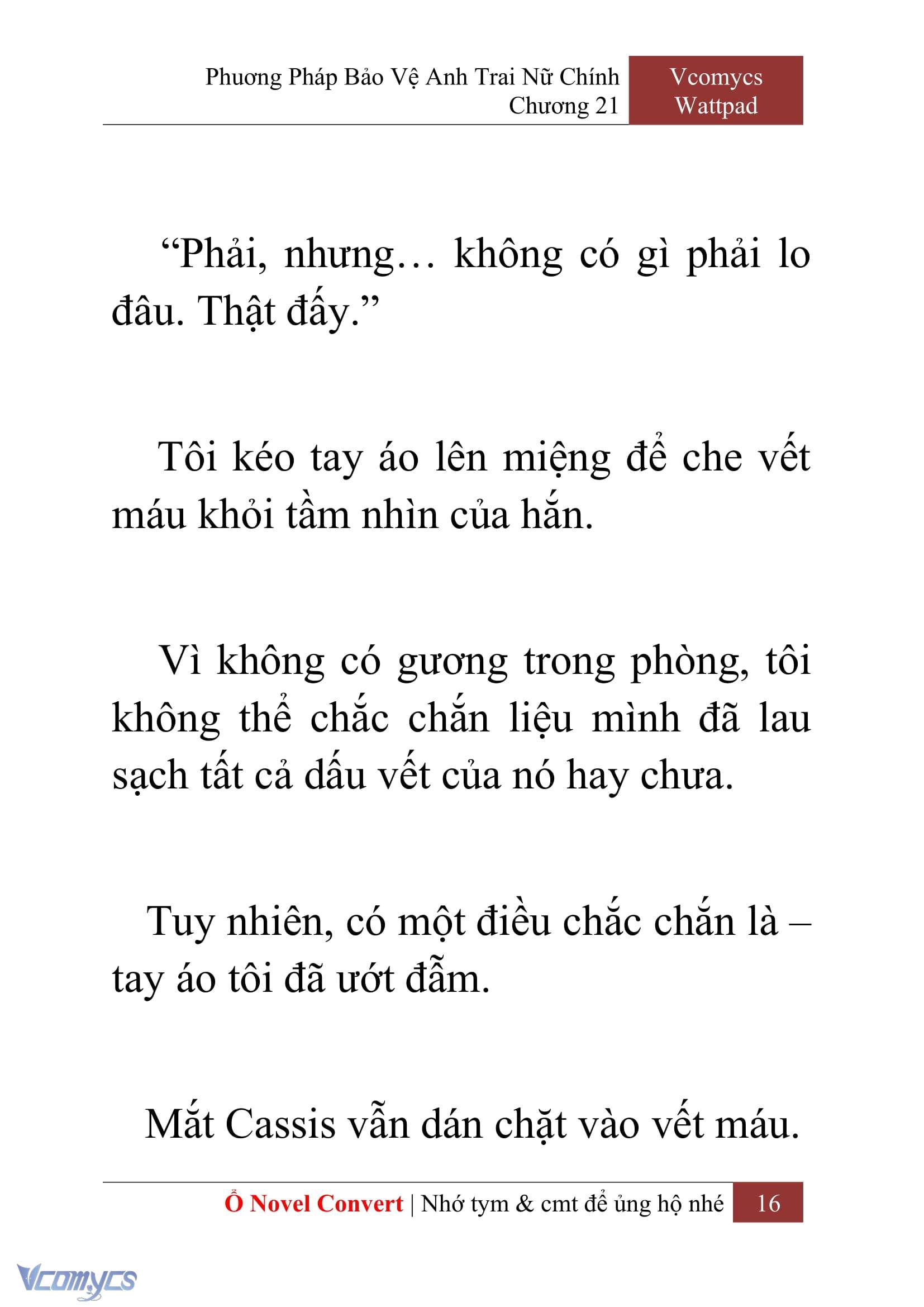 [Novel] Phương Pháp Bảo Vệ Anh Trai Nữ Chính Chap 21 - Next Chap 22