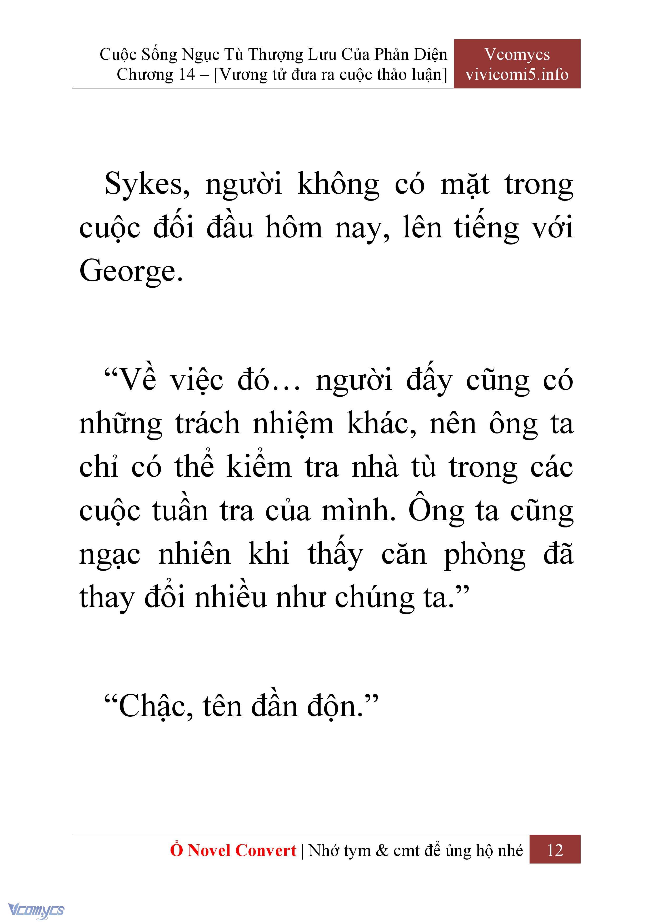 [Novel] Cuộc Sống Ngục Tù Thượng Lưu Của Nhân Vật Phản Diện Chap 14 - Next 