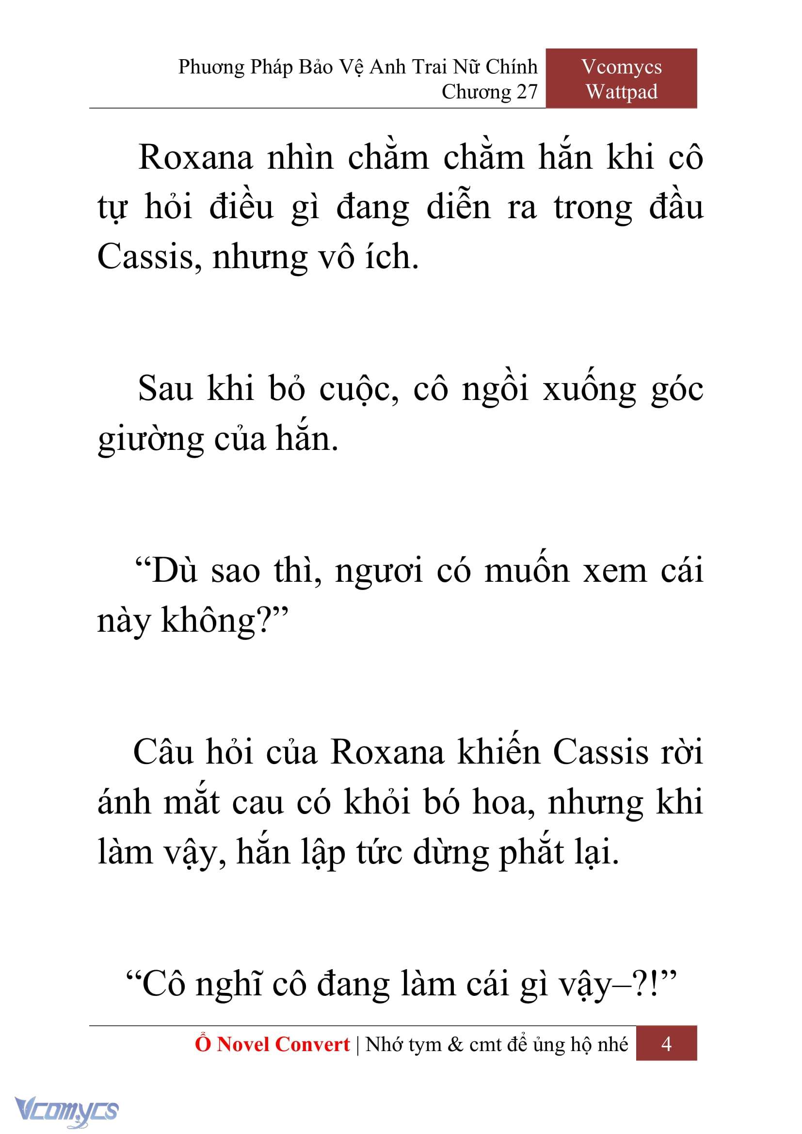 [Novel] Phương Pháp Bảo Vệ Anh Trai Nữ Chính Chap 27 - Next Chap 28