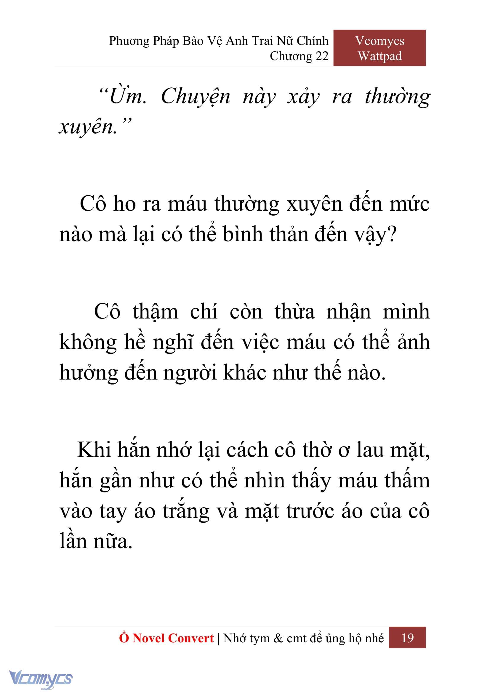 [Novel] Phương Pháp Bảo Vệ Anh Trai Nữ Chính Chap 22 - Next Chap 23