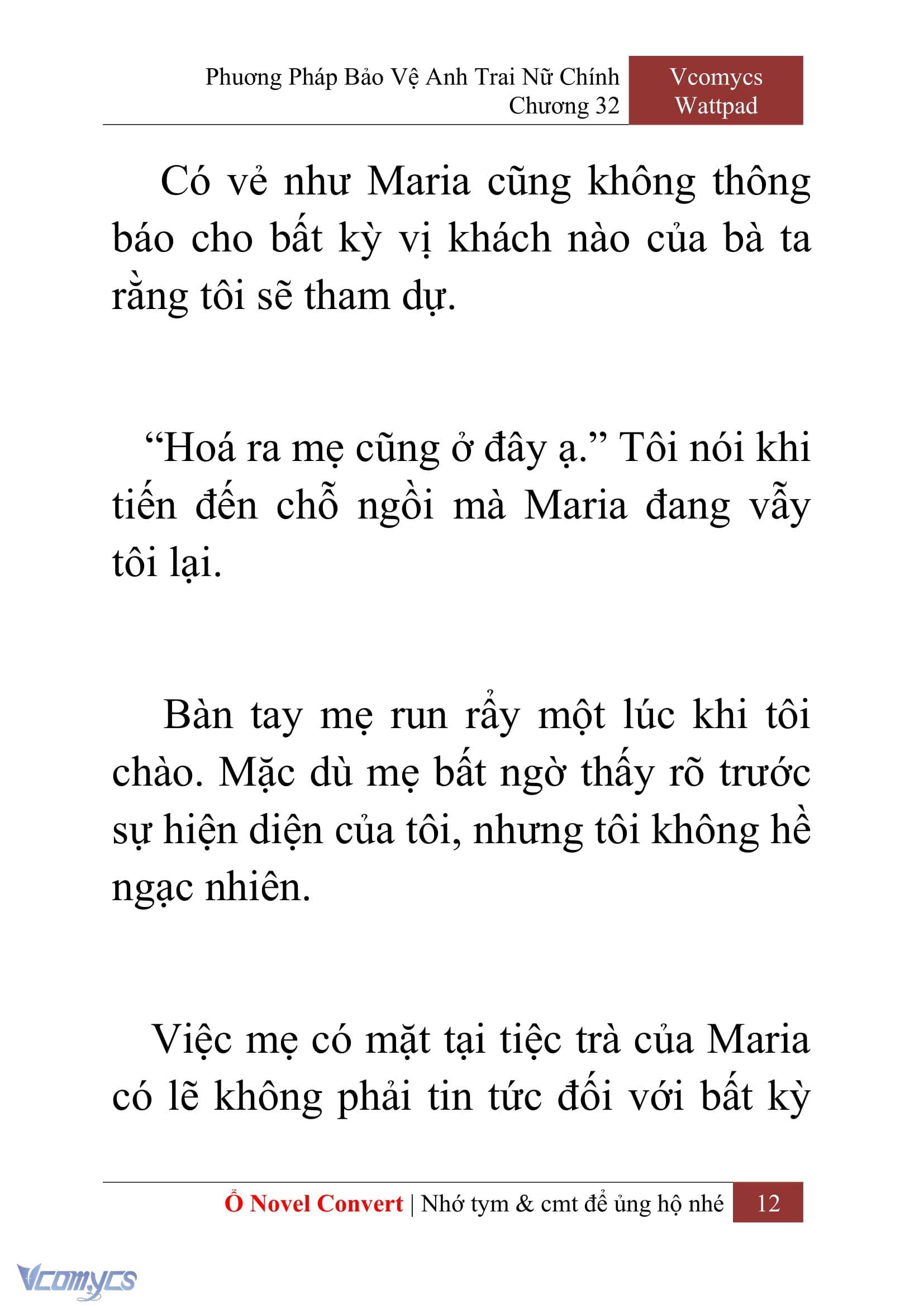 [Novel] Phương Pháp Bảo Vệ Anh Trai Nữ Chính Chap 32 - Next Chap 33