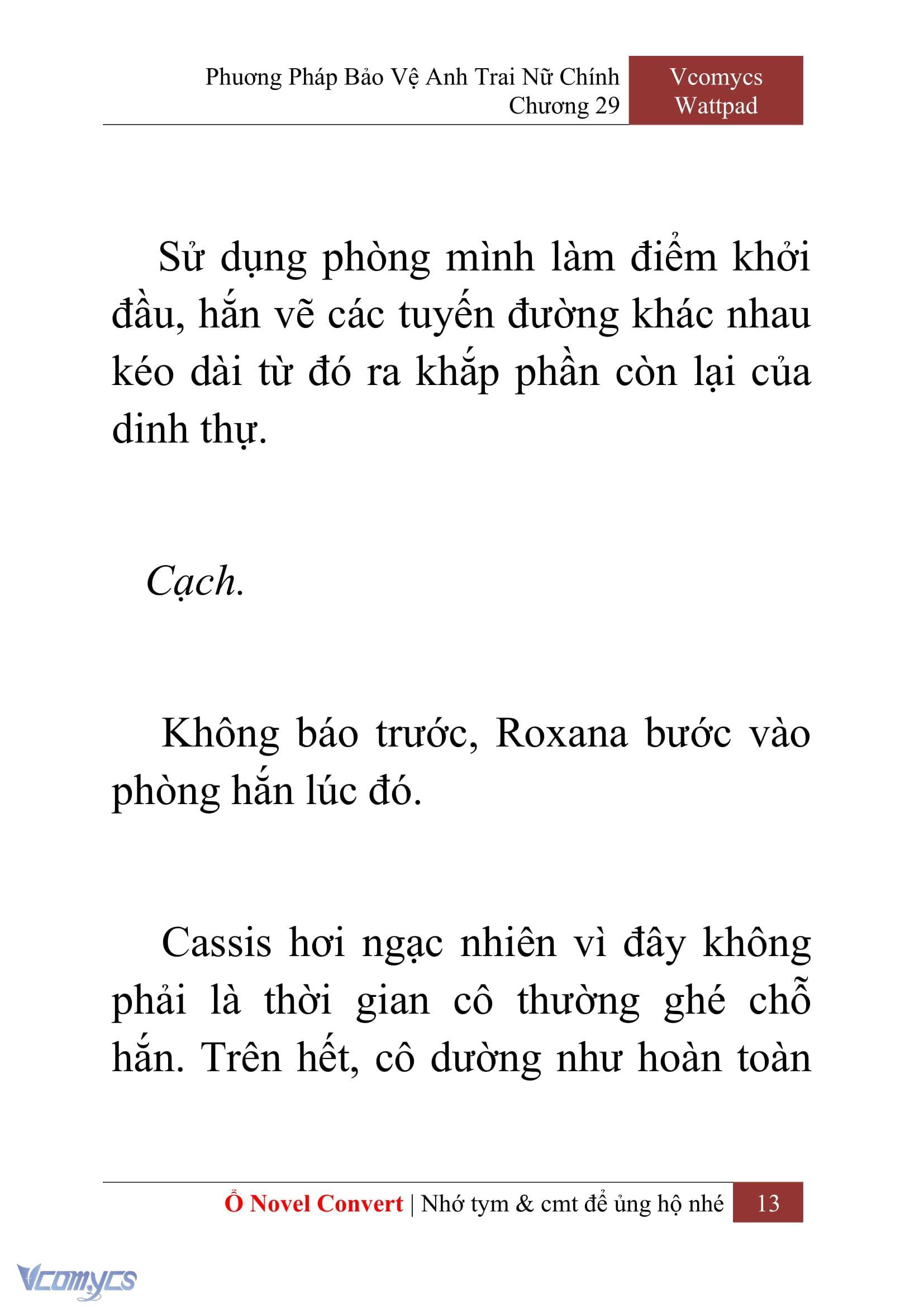 [Novel] Phương Pháp Bảo Vệ Anh Trai Nữ Chính Chap 29 - Next Chap 30