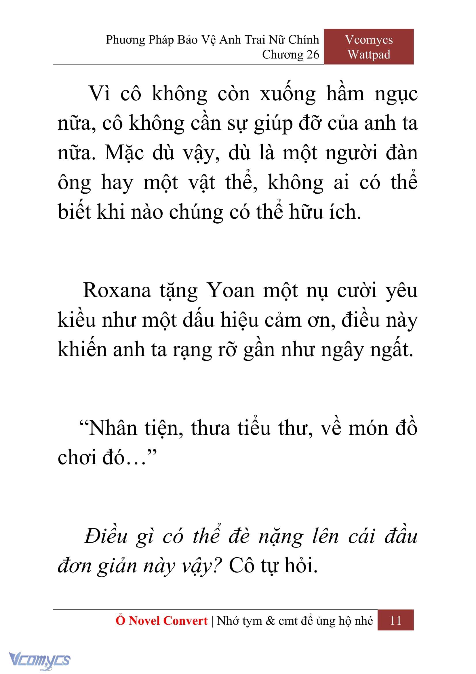 [Novel] Phương Pháp Bảo Vệ Anh Trai Nữ Chính Chap 26 - Next Chap 27