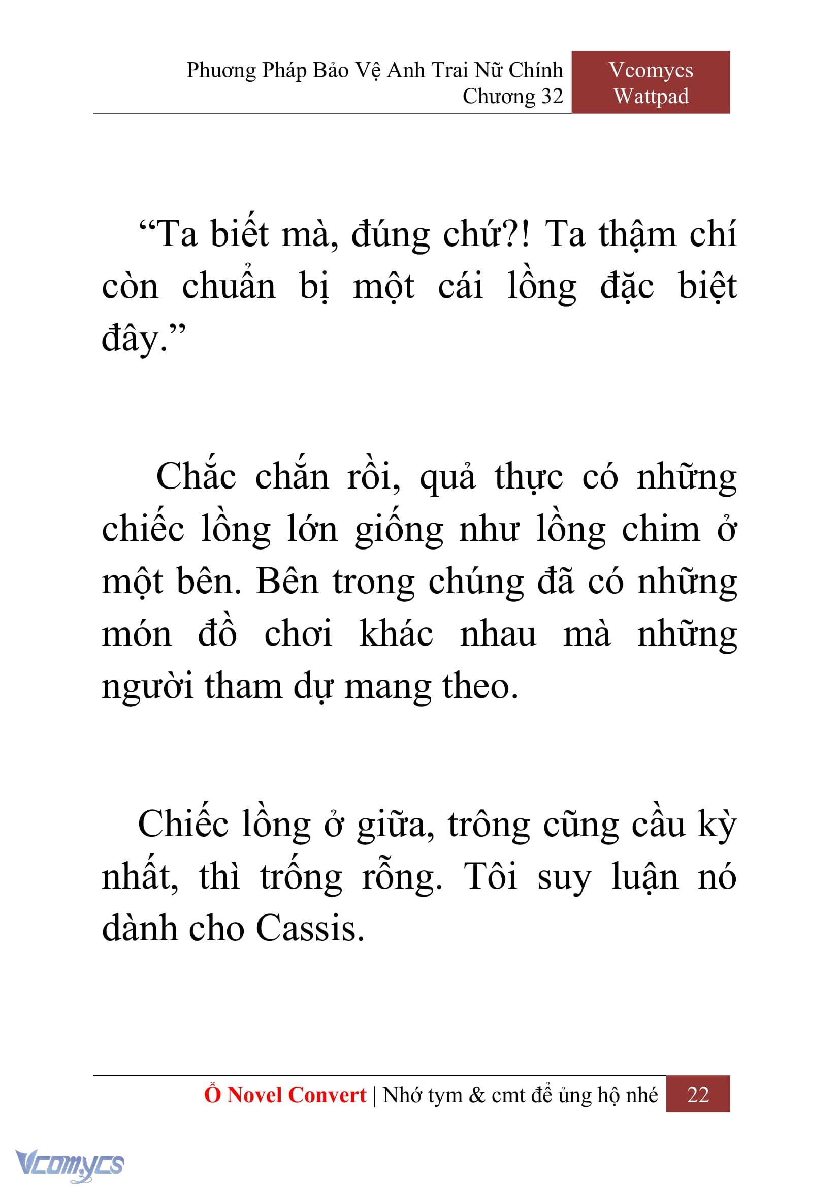 [Novel] Phương Pháp Bảo Vệ Anh Trai Nữ Chính Chap 32 - Next Chap 33