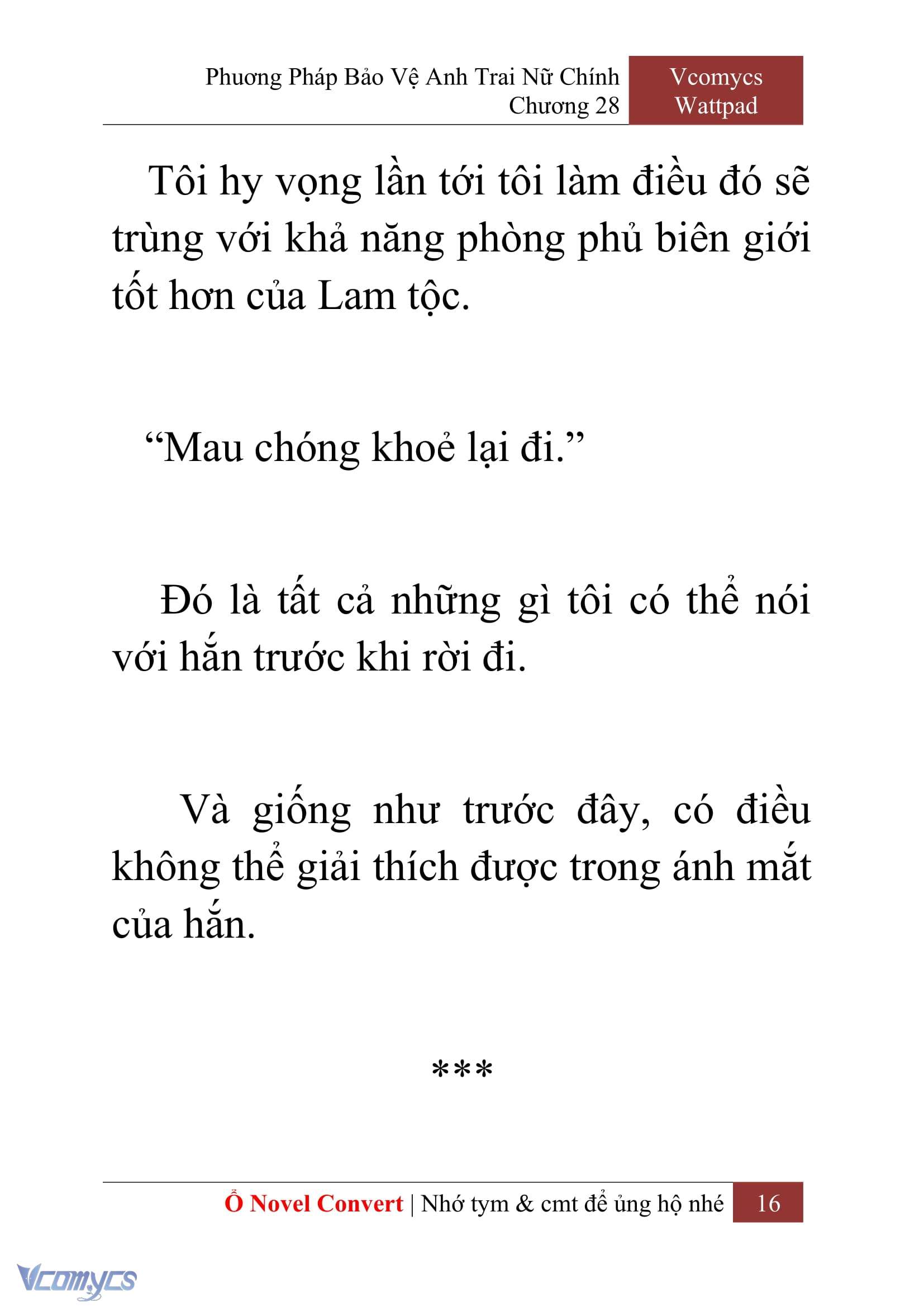[Novel] Phương Pháp Bảo Vệ Anh Trai Nữ Chính Chap 28 - Next Chap 29