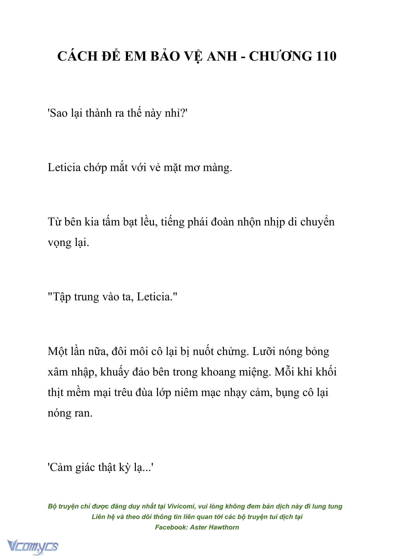 [NOVEL] Cách Để Em Bảo Vệ Anh Chap 110 - Next Chap 111