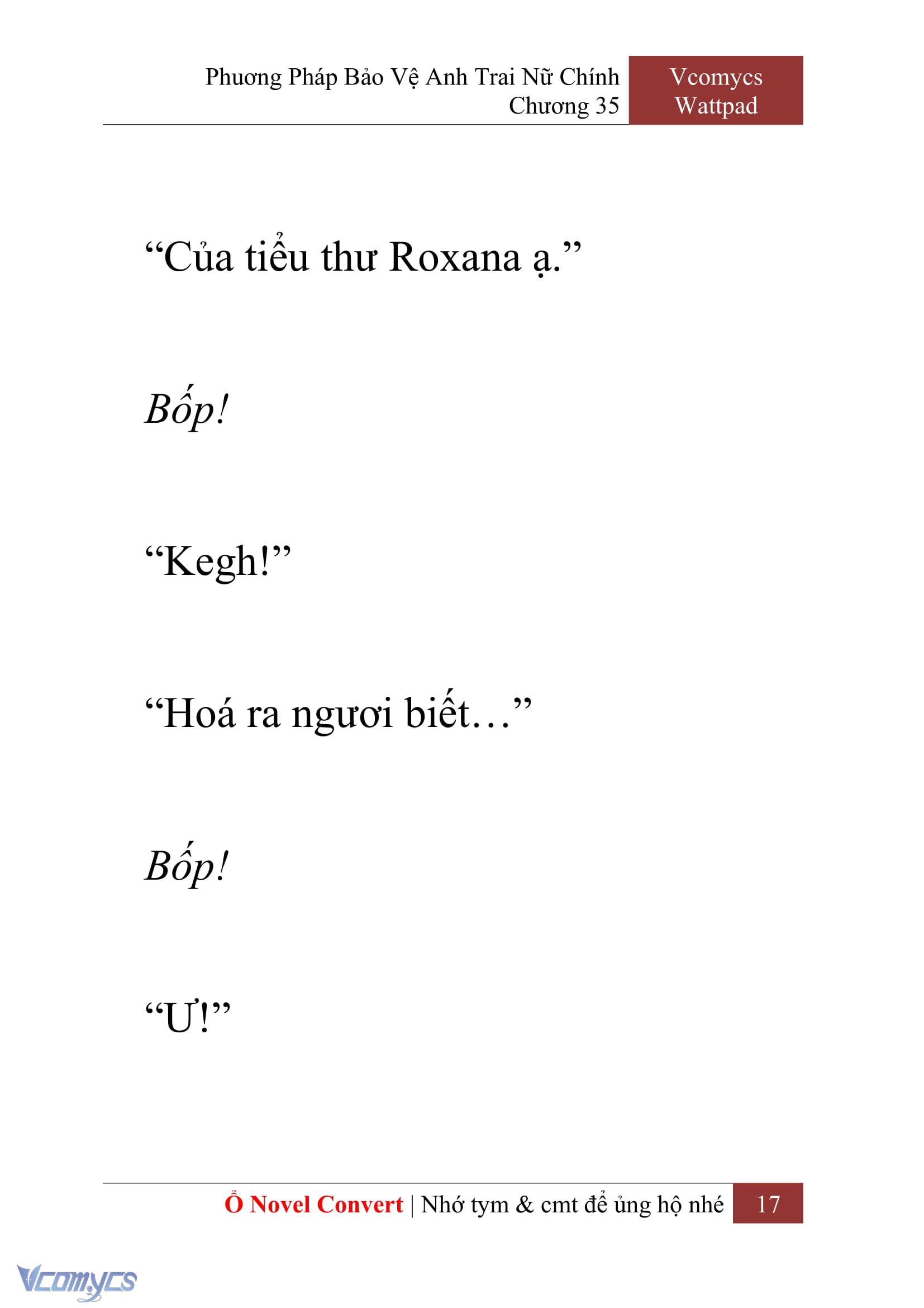 [Novel] Phương Pháp Bảo Vệ Anh Trai Nữ Chính Chap 35 - Next 
