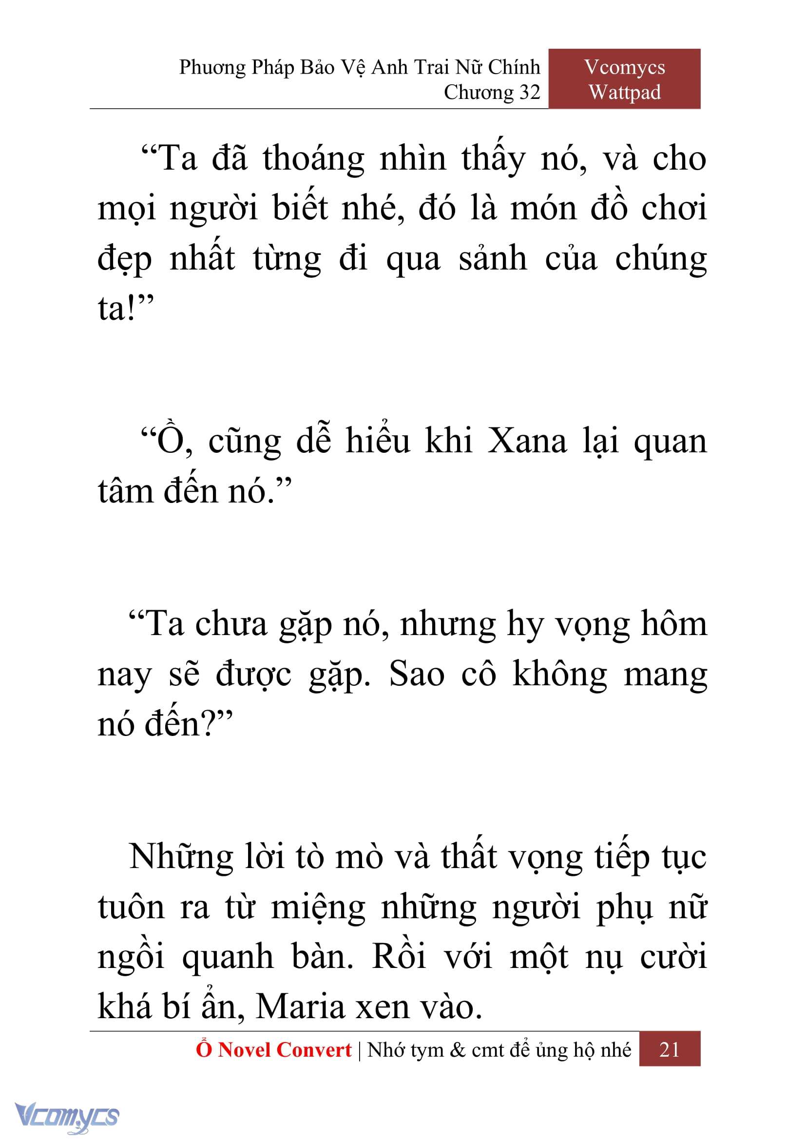 [Novel] Phương Pháp Bảo Vệ Anh Trai Nữ Chính Chap 32 - Next Chap 33