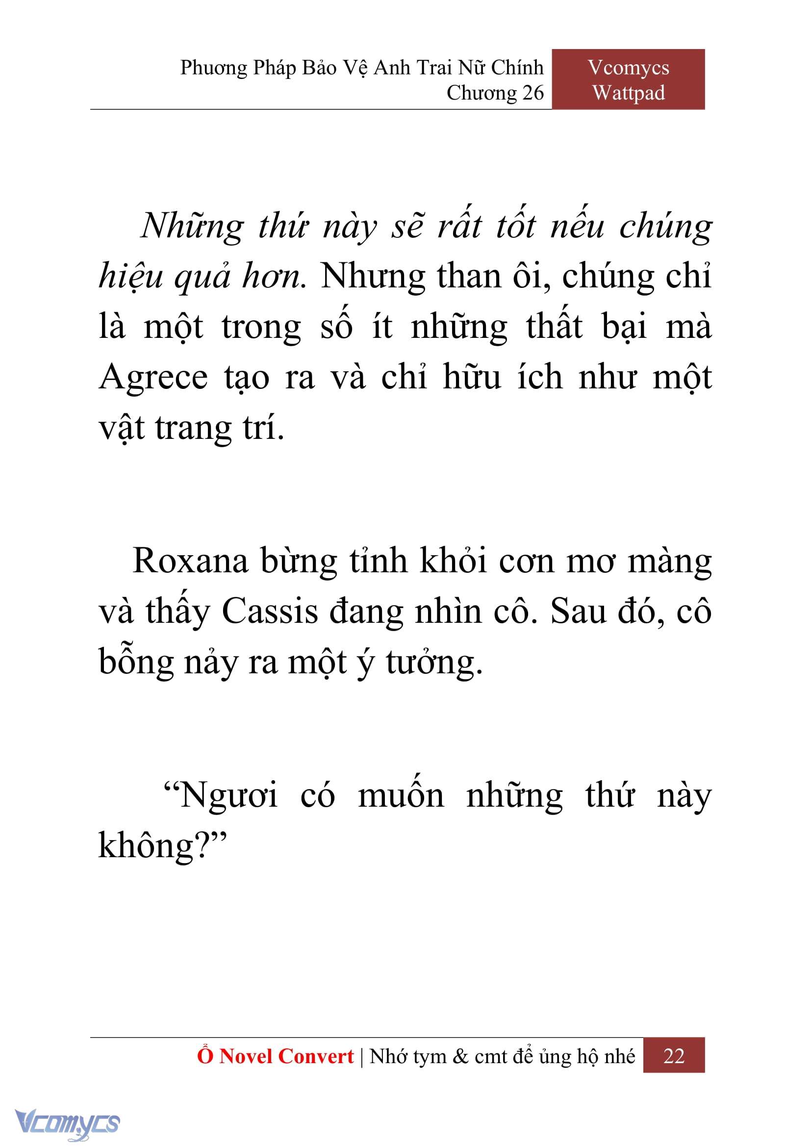 [Novel] Phương Pháp Bảo Vệ Anh Trai Nữ Chính Chap 26 - Next Chap 27