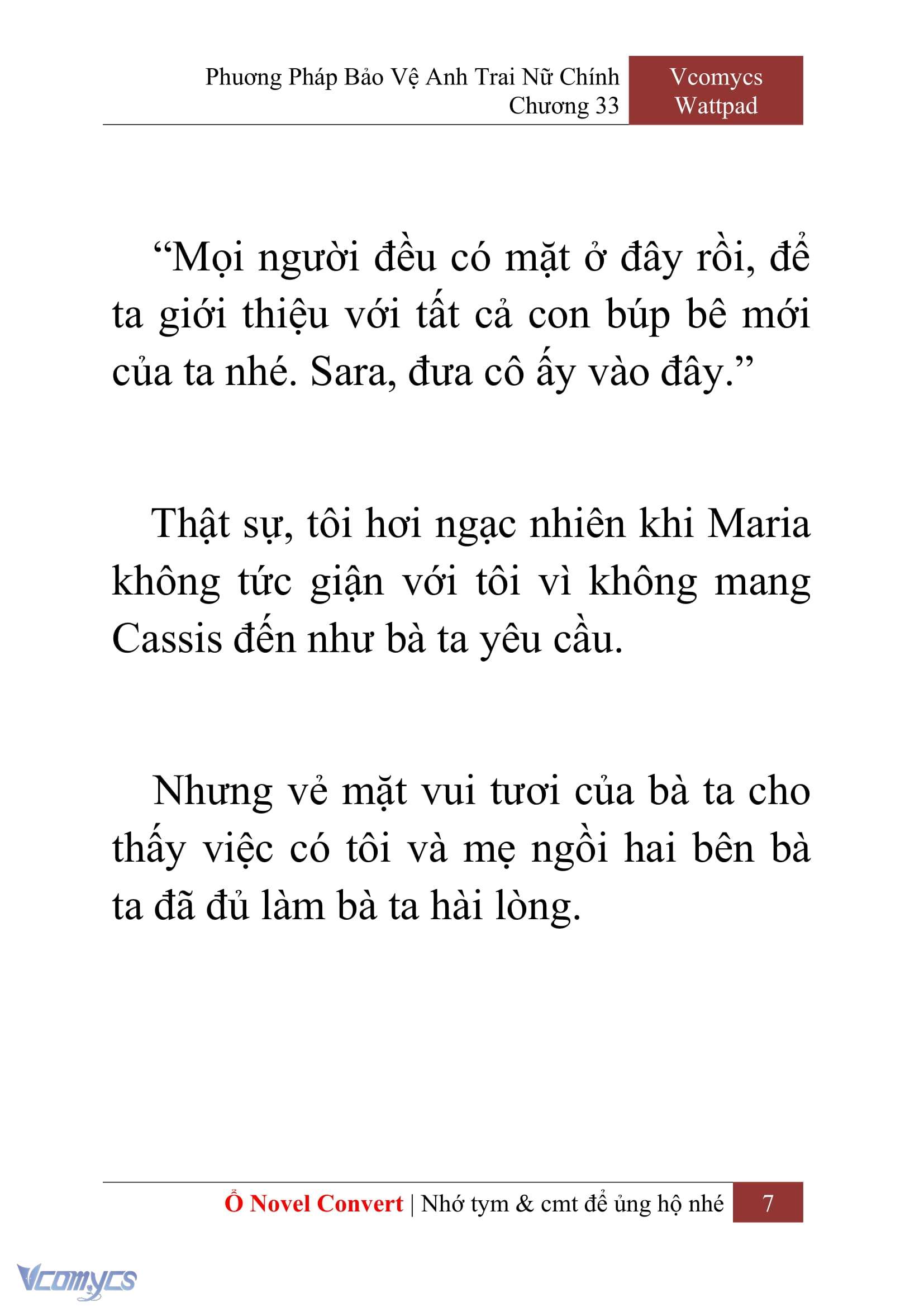 [Novel] Phương Pháp Bảo Vệ Anh Trai Nữ Chính Chap 33 - Next Chap 34