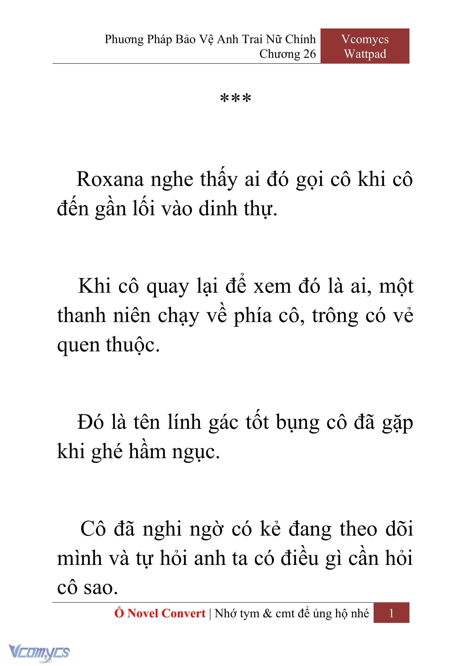 [Novel] Phương Pháp Bảo Vệ Anh Trai Nữ Chính Chap 26 - Next Chap 27